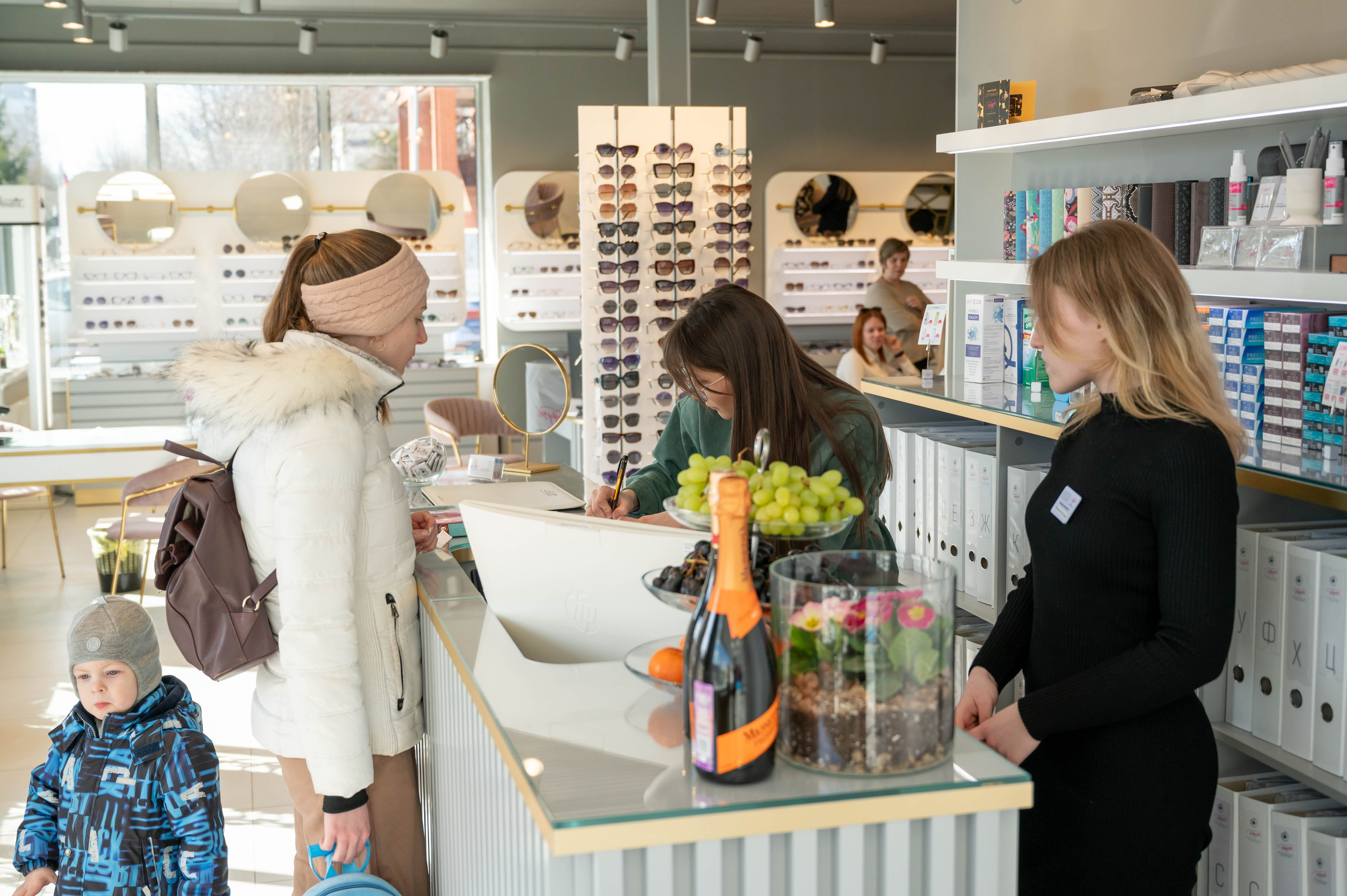 Съёмка открытия оптики