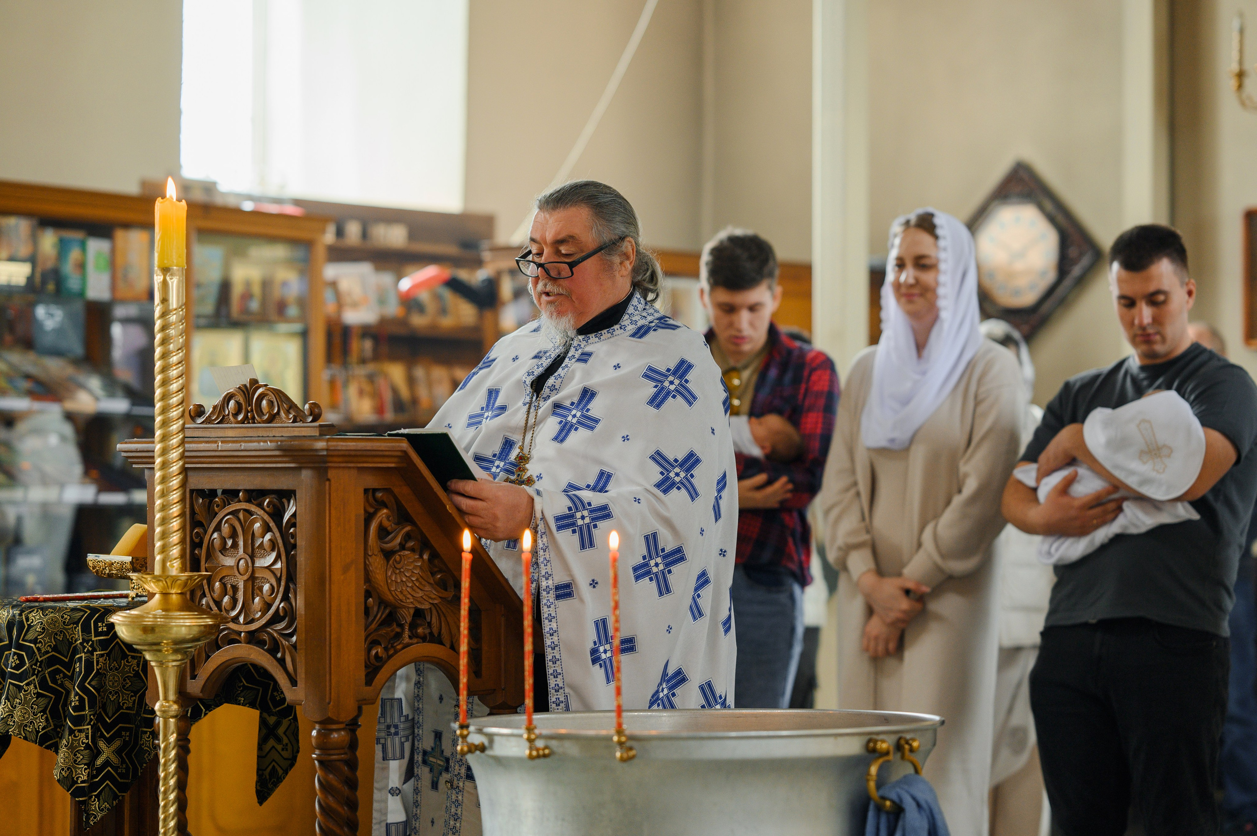 Крещение Евы и Софии. Храм Сергия Радонежского (Соловцовка). Свадебный и семейный Фотограф в Пензе Татьяна Лапоногова