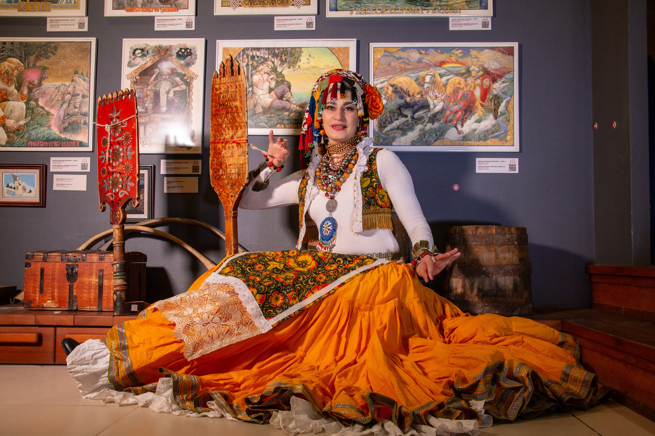 Танец в музее. Музей славянской мифологии. Модель Лана Чернявская. Ваш фотограф Северск | Томск