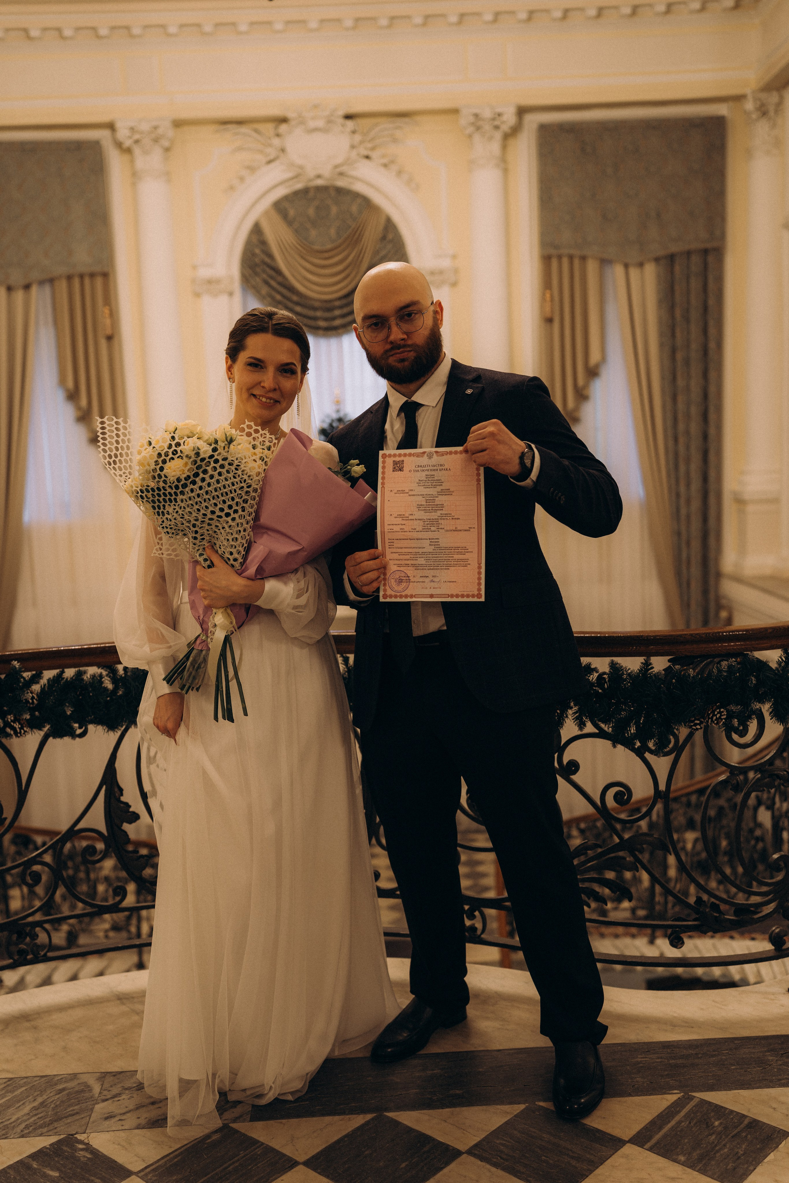 СВАДЕБНАЯ СЬЕМКА ВО ВТОРОМ ДВОРЦЕ (ДЕКАБРЬ) ТАКЖЕ СЬЕМКА В СТУДИИ НА ЧЕРНЫШЕВСКОЙ. Профессиональный фотограф, Санкт-Петербург — Виктория Богомолова