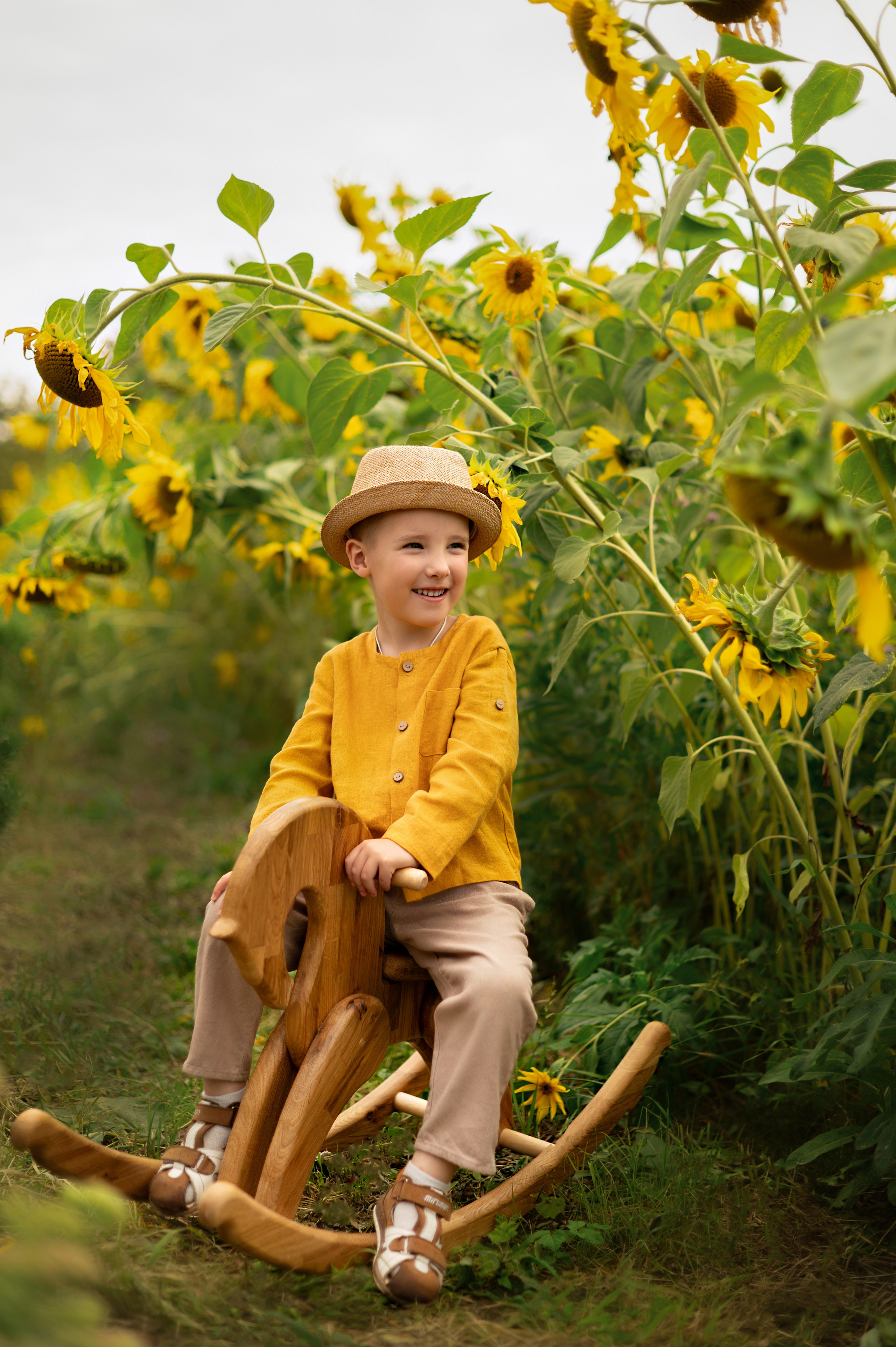 Подсолнухи. Детский и семейный фотограф г. Москва Оксана Катаджи