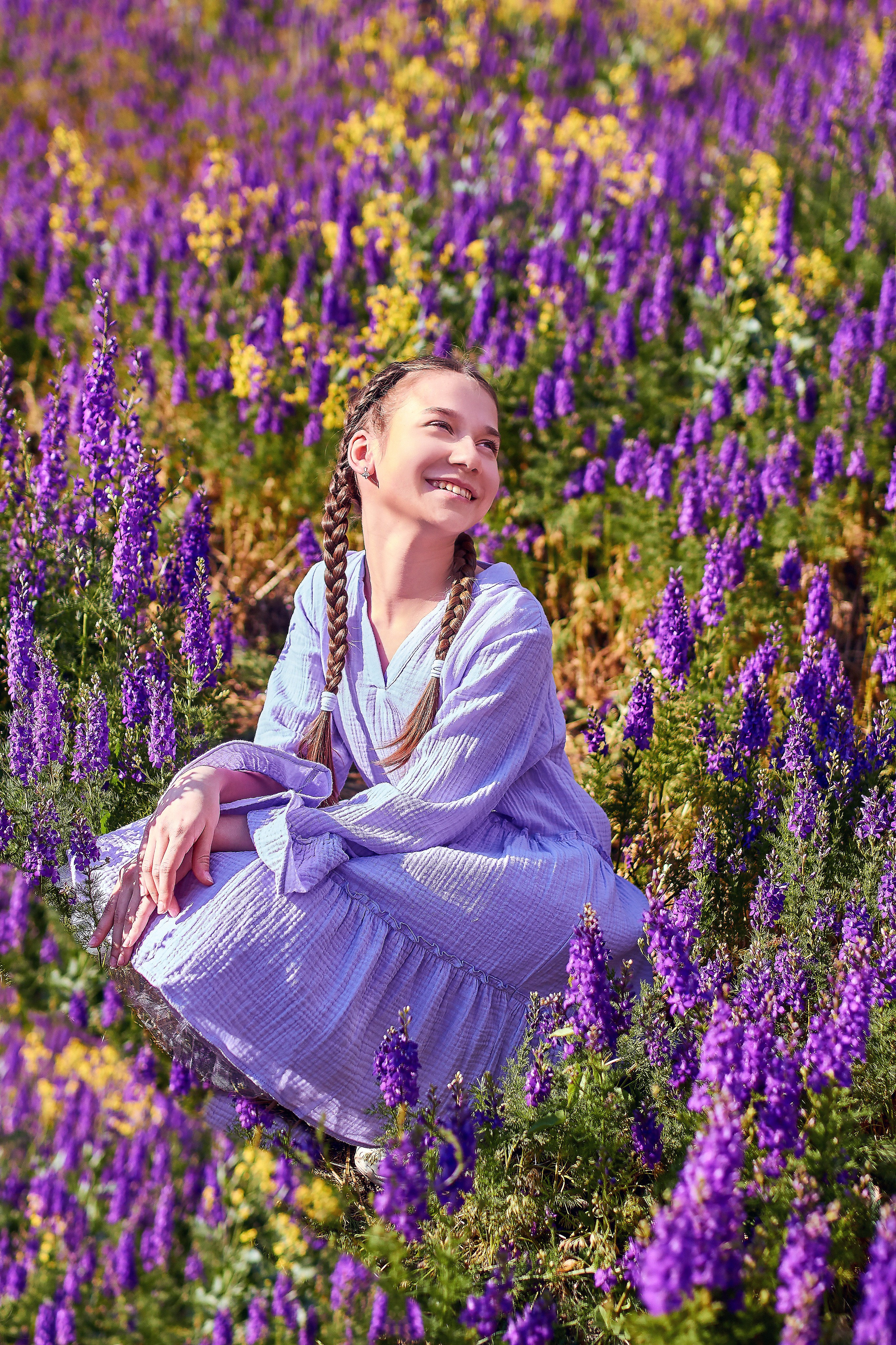 Алёна в фиолетовых цветениях. Семейный и детский фотограф в Ростове-на-Дону Екатерина Шевченко