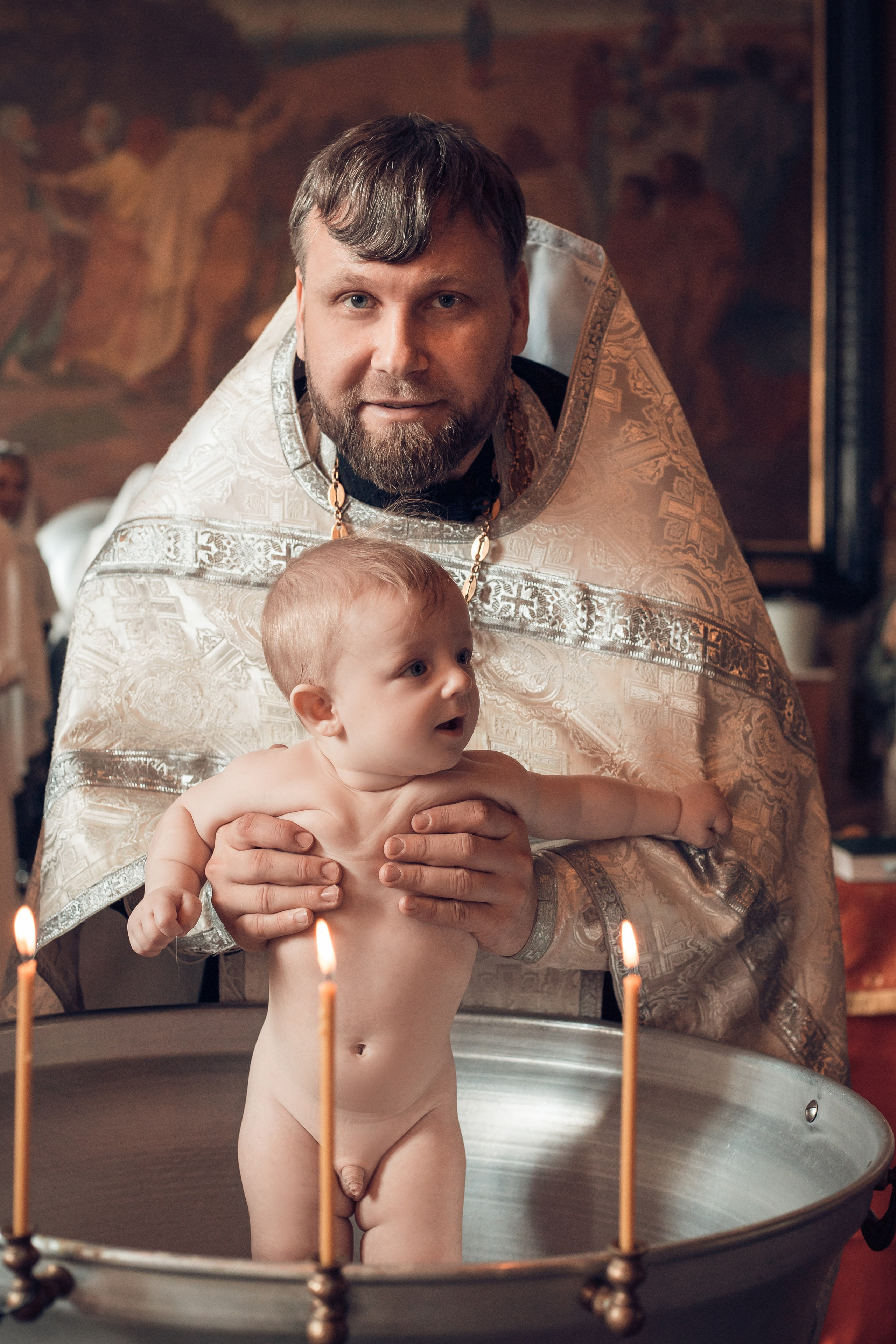 Таинство Крещения Ивана. Борисо-Глебский кафедральный собор. Семейный фотограф в Рязани и Рязанской области