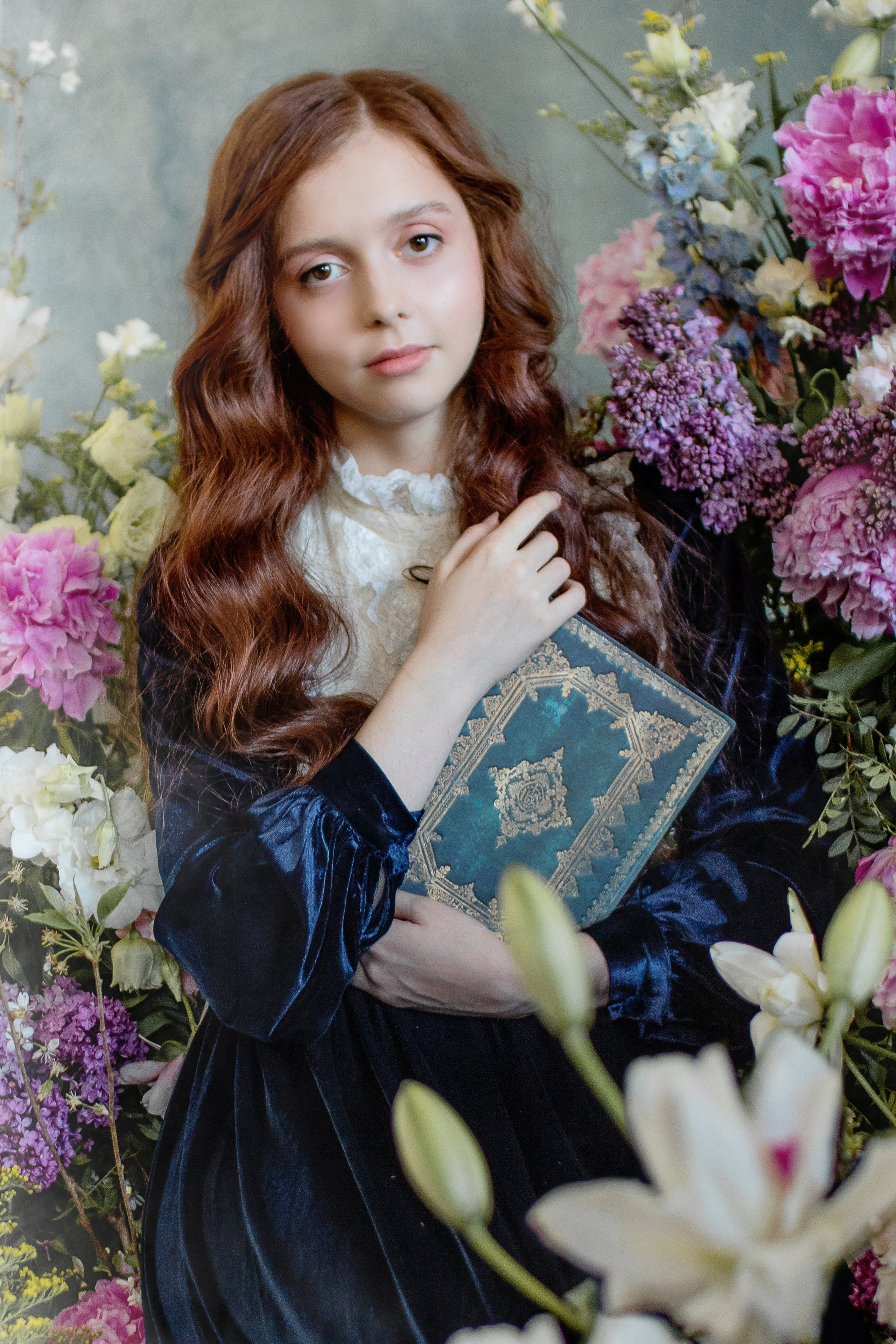 Девушка в цветах