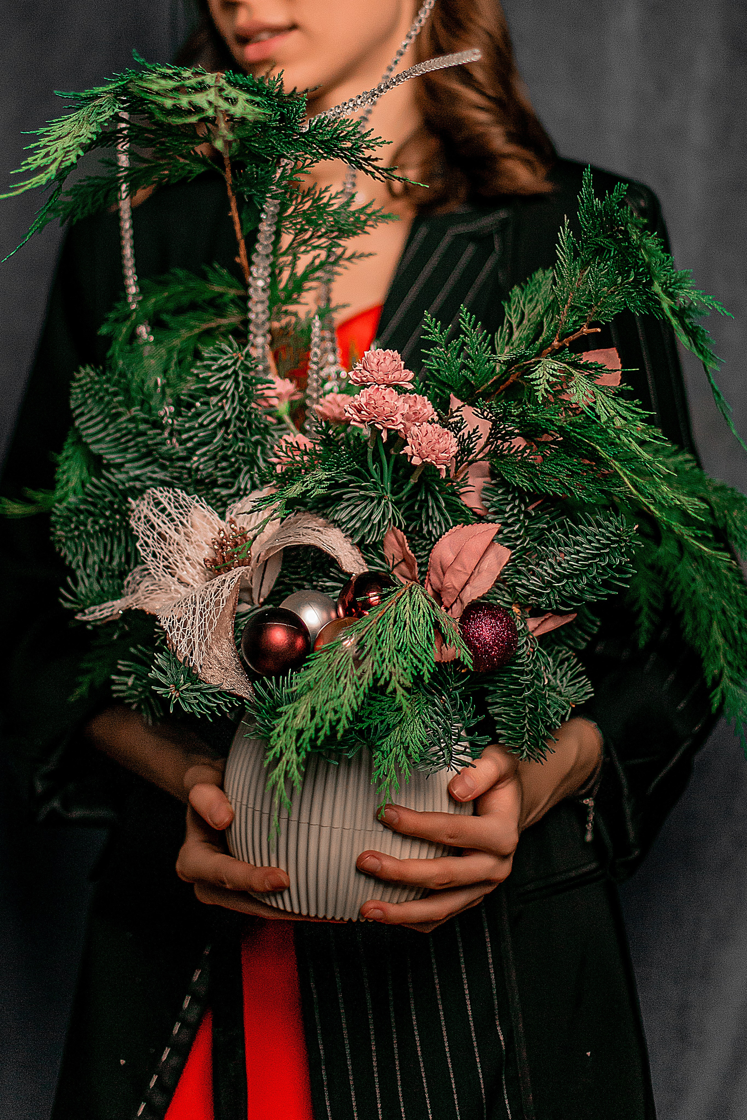 Новогодняя съемка для цветочного бутика. Семейный и индивидуальный фотограф в Ростове-на-Дону
