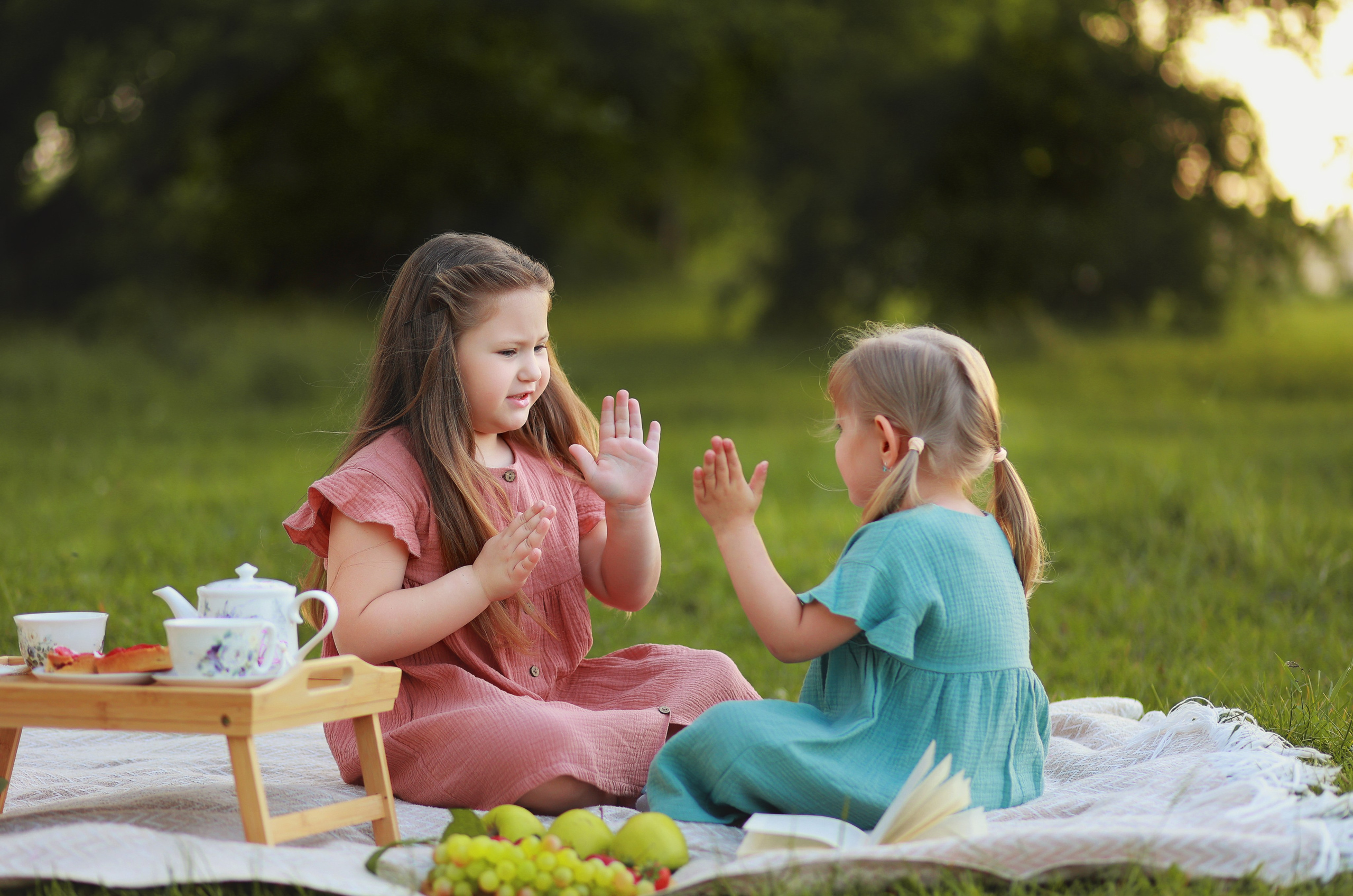 Чаепитие в парке. Детский семейный фотограф Краснодар