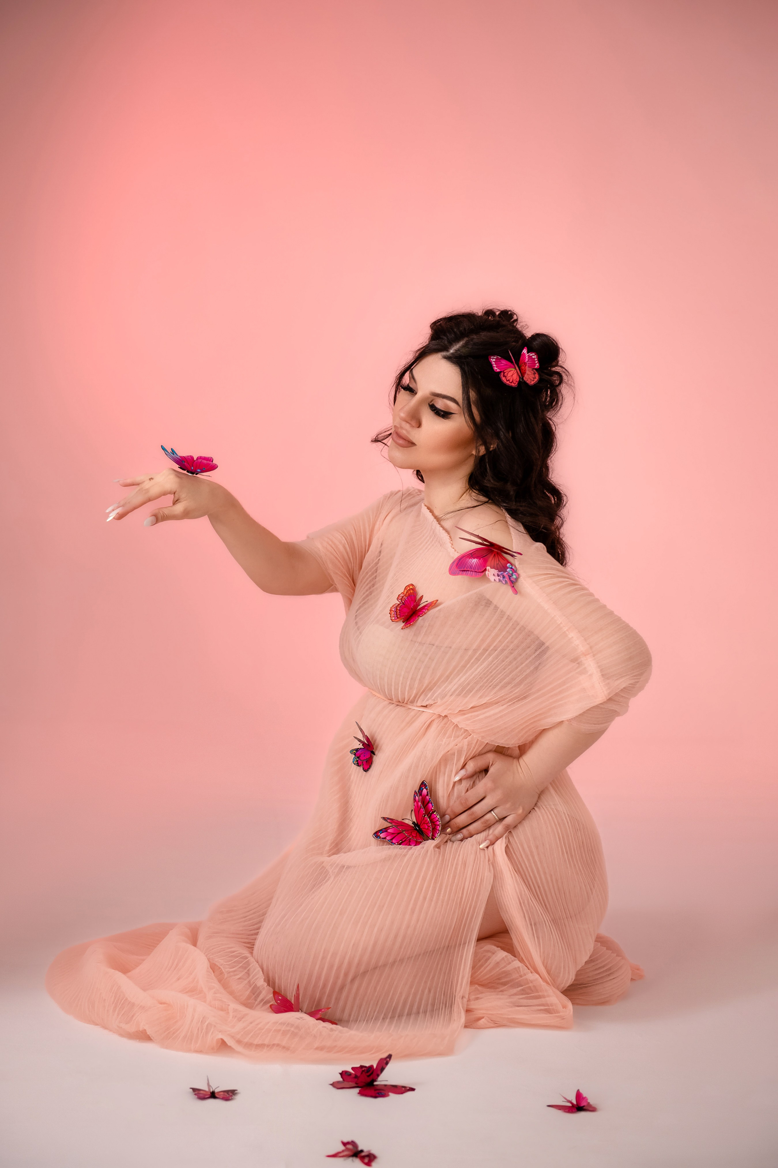 Туника персиковая (универсальный размер). Фотограф Анна Качан