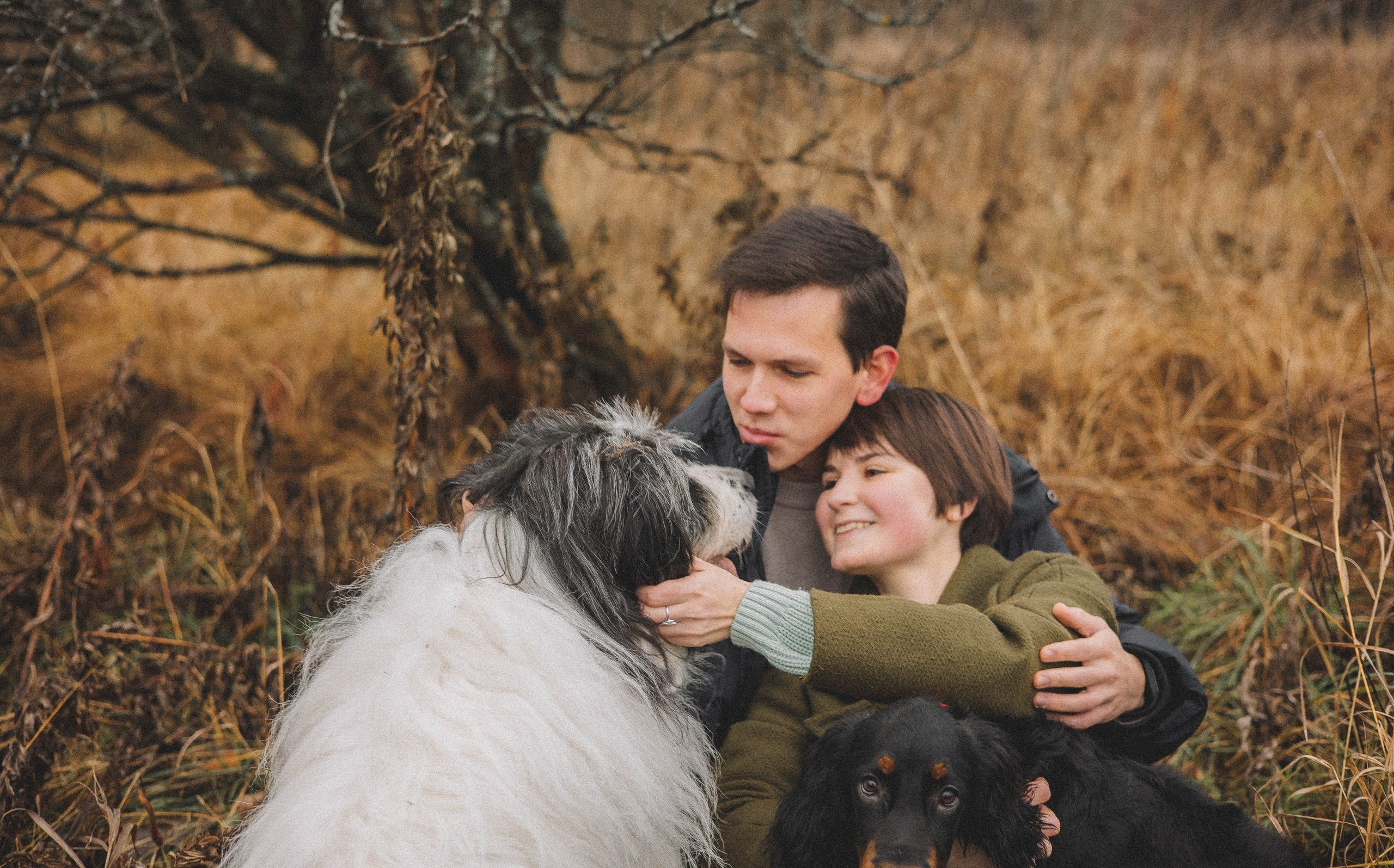 Даша, Глеб, Барс и Бруно. Фотограф-анималист Богданова Полина