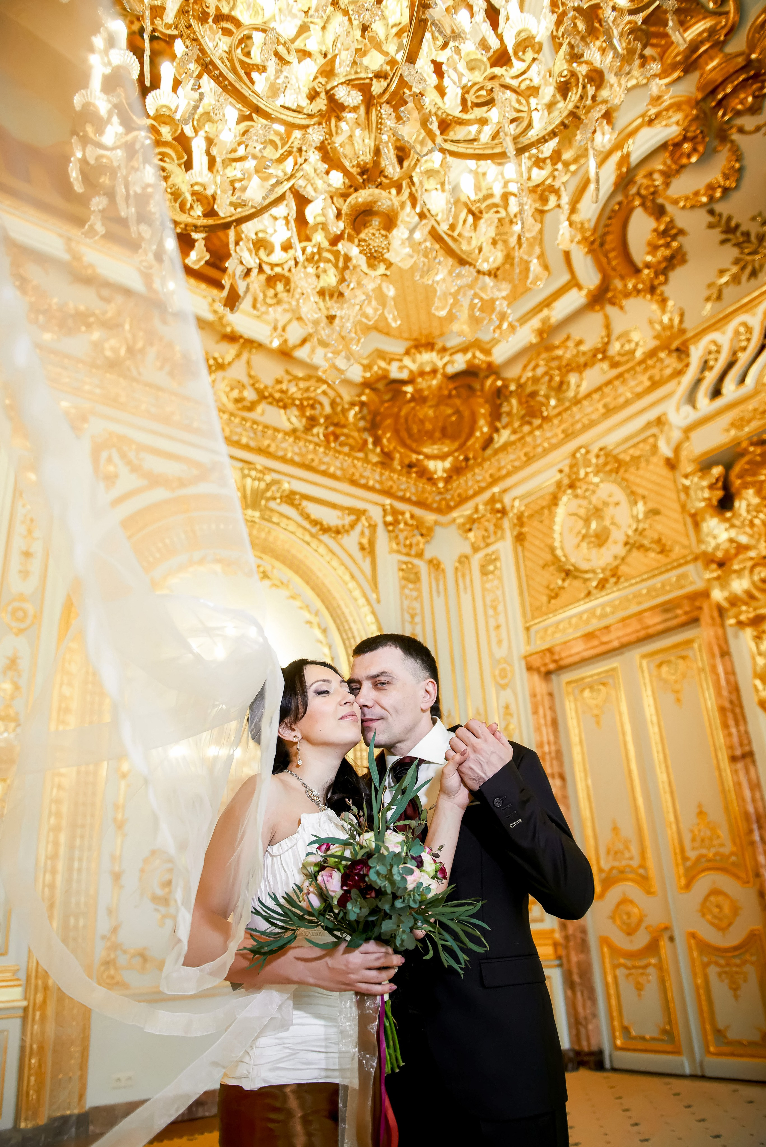 Свадебная фотосессия в Доме Архитектора на Большой Морской ул. Портретный, семейный и свадебный фотограф в Санкт-Петербурге и в Пушкине Ширяев Денис