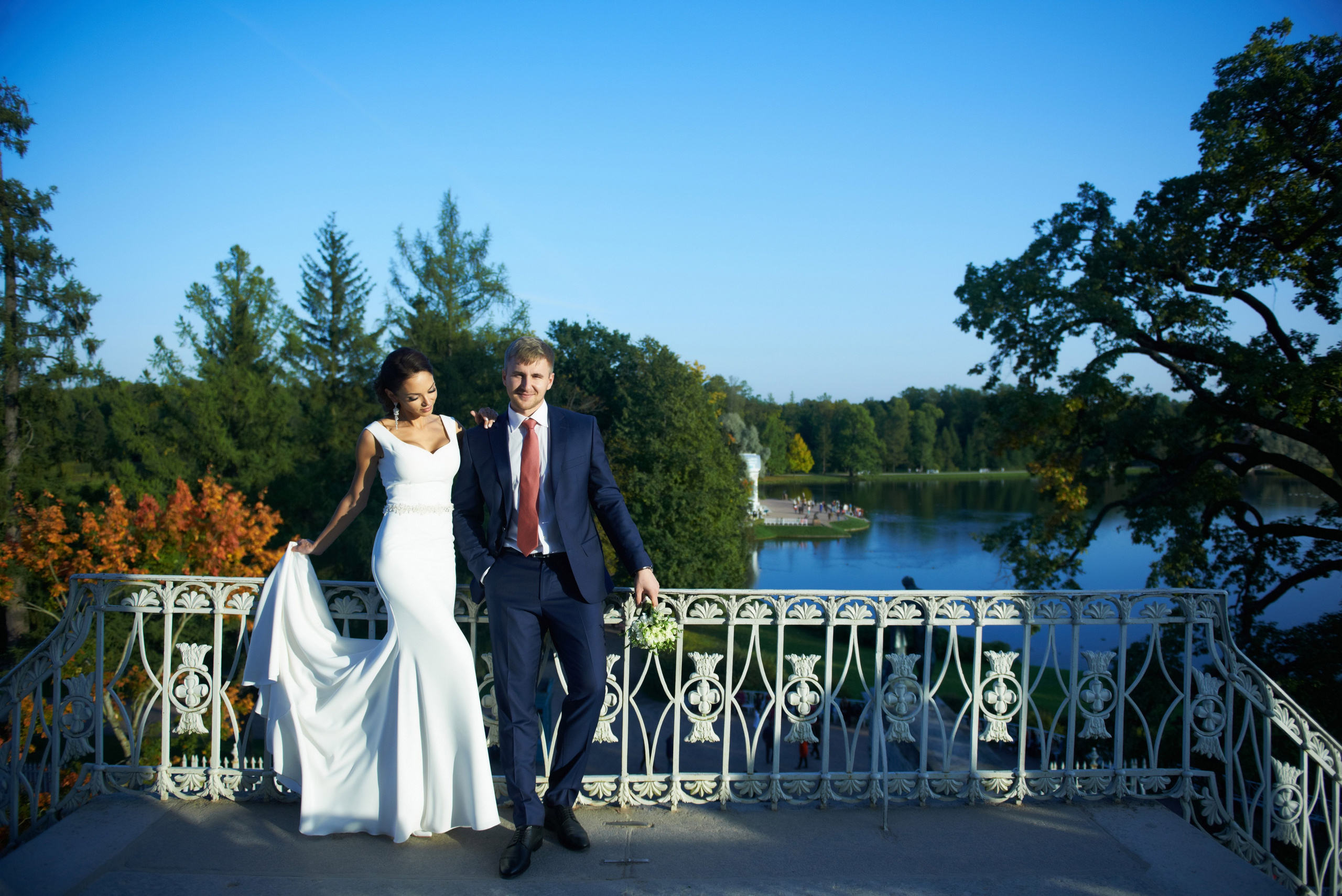 Максим и Наталья (свадебная фотосессия в Пушкине в Екатерининском парке). Портретный, семейный и свадебный фотограф в Санкт-Петербурге и в Пушкине Ширяев Денис