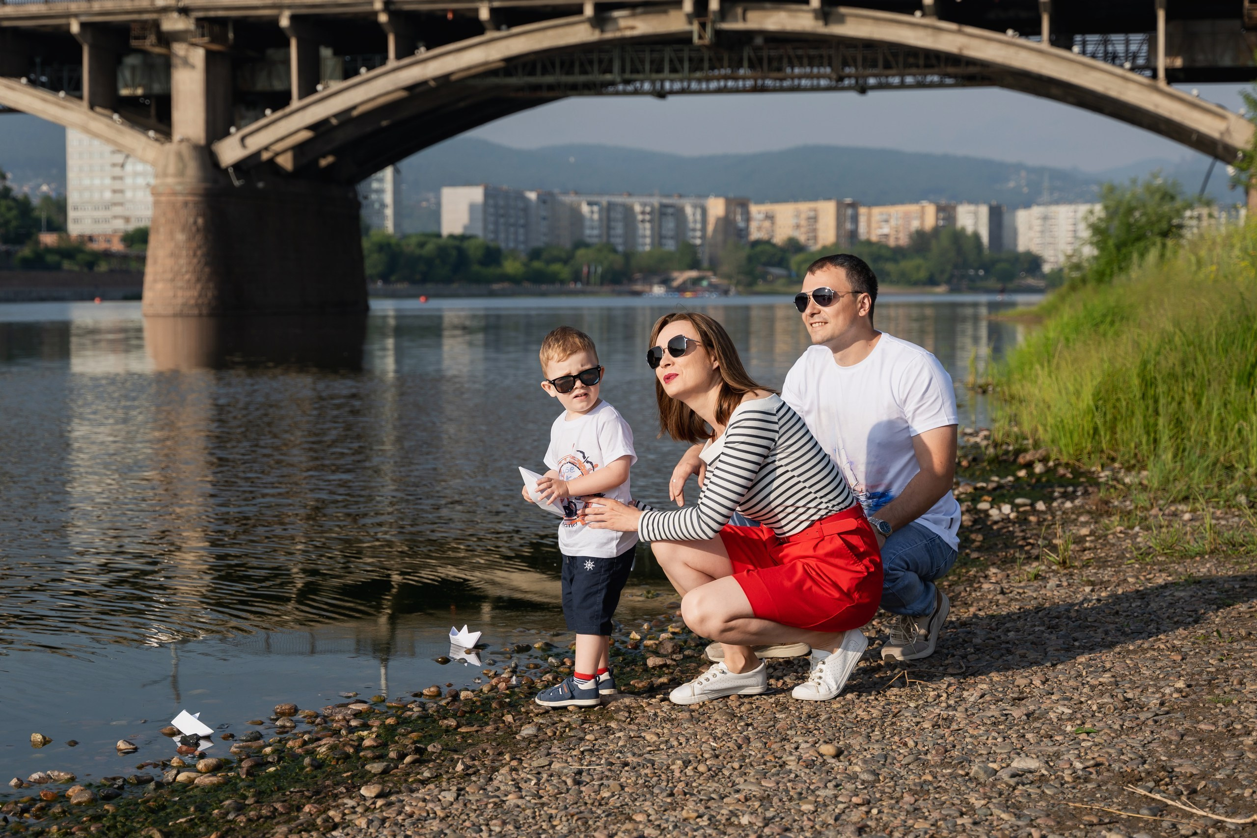 семейная съёмка на улице