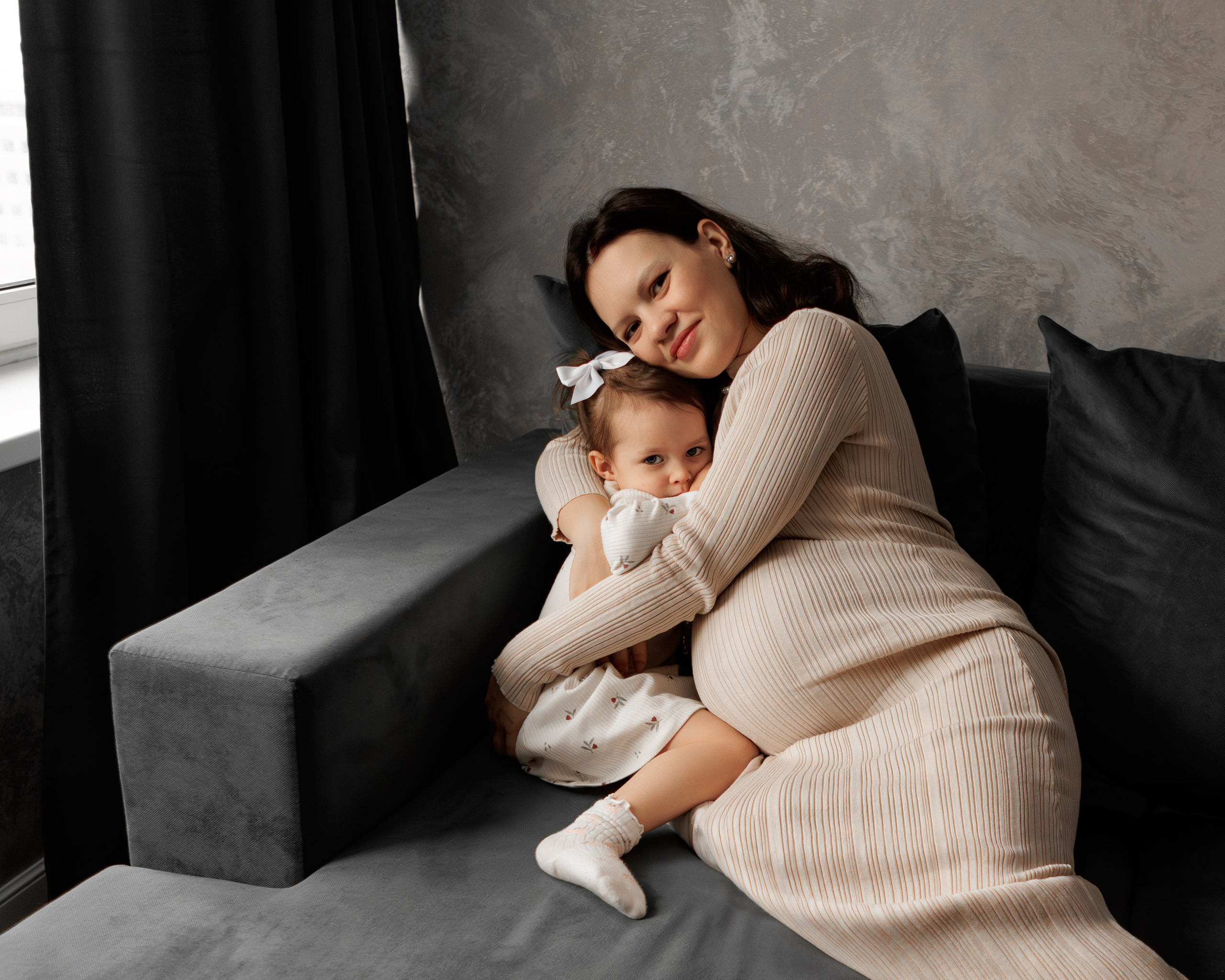 Домашняя съемка Анастасии. Семейный и детский фотограф в Москве Юлия