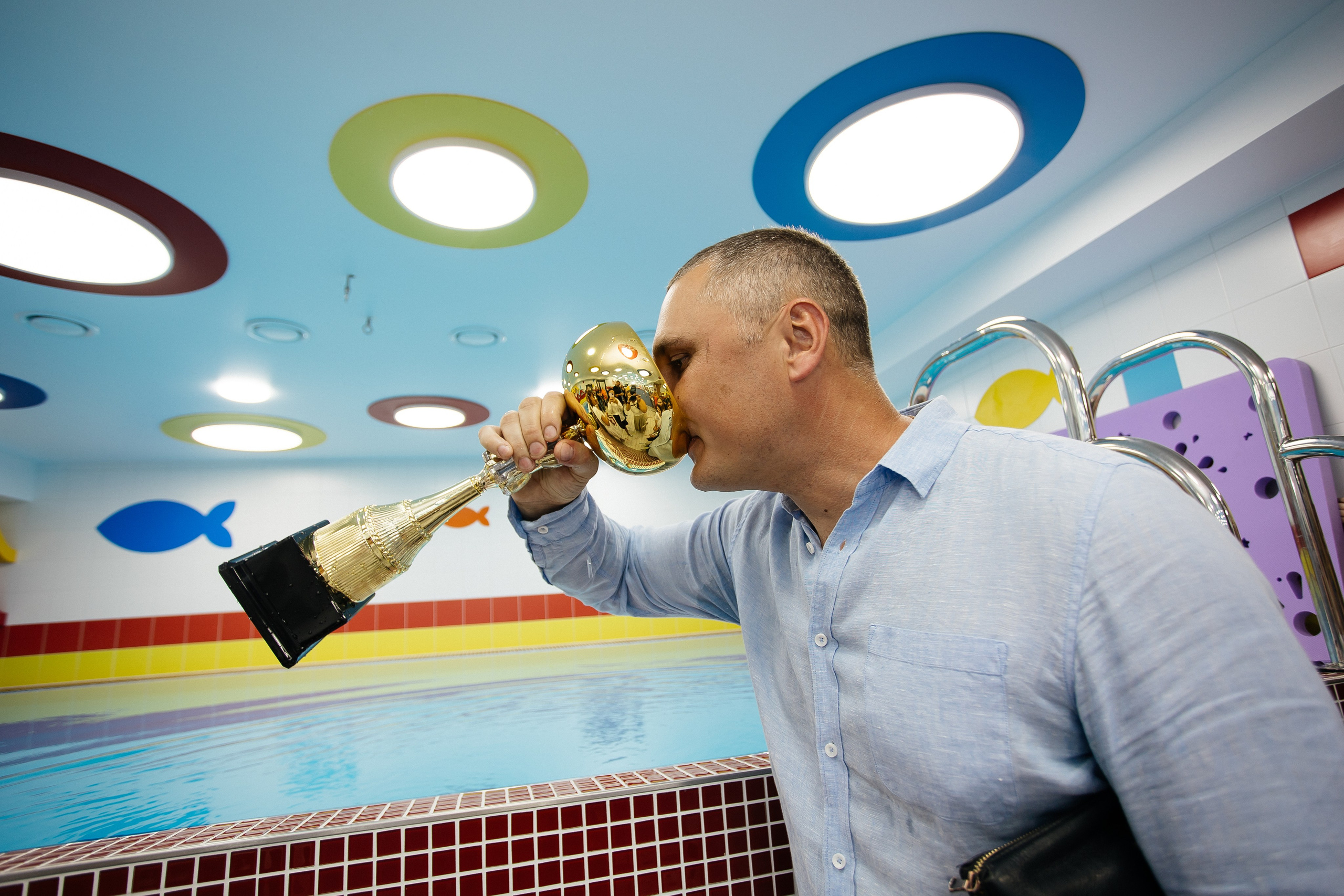 Открытие бассейна. Фотограф в Иркутске