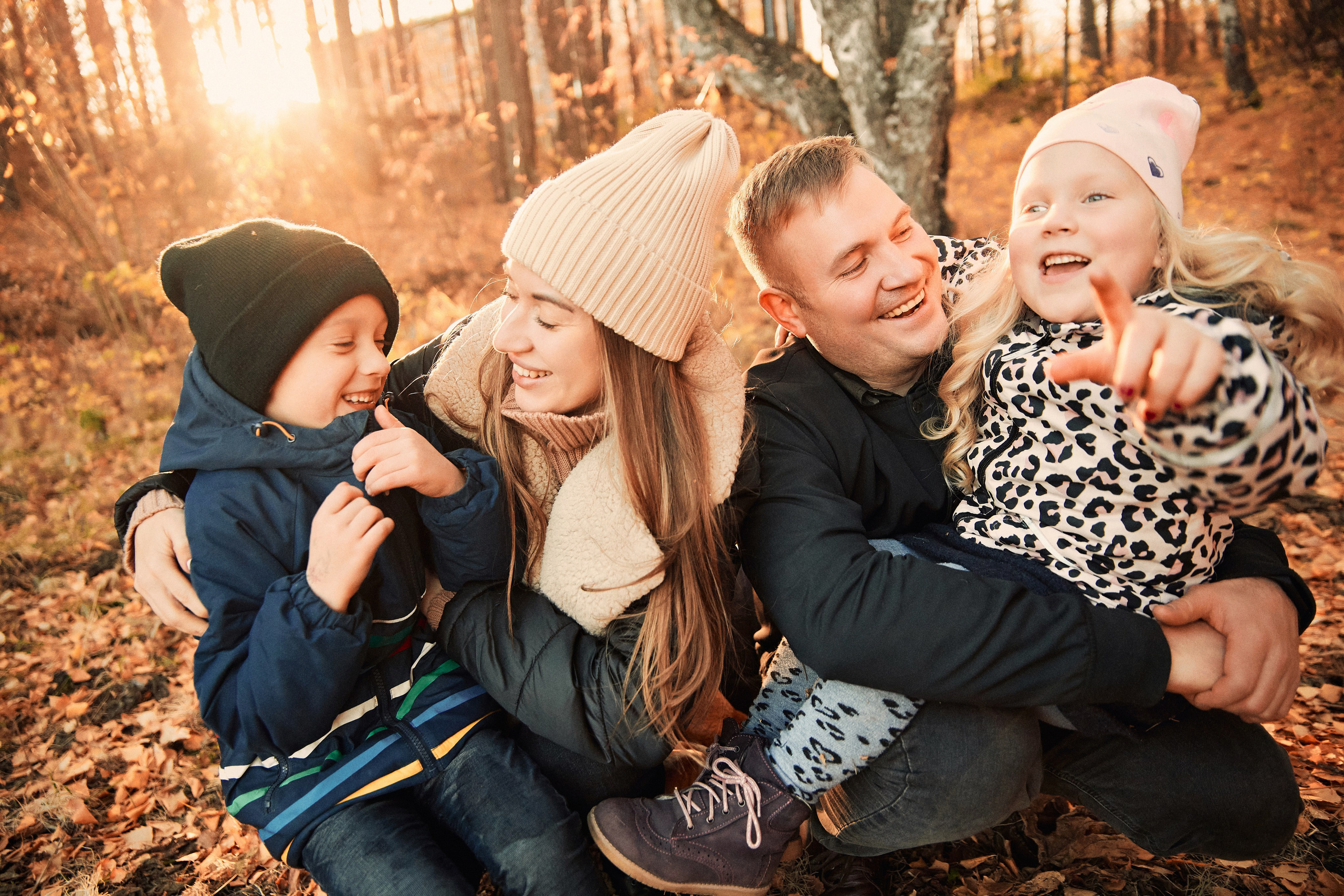 Лёня, Наташа, Матвей и Маша. Свадебный фотограф Чайковский