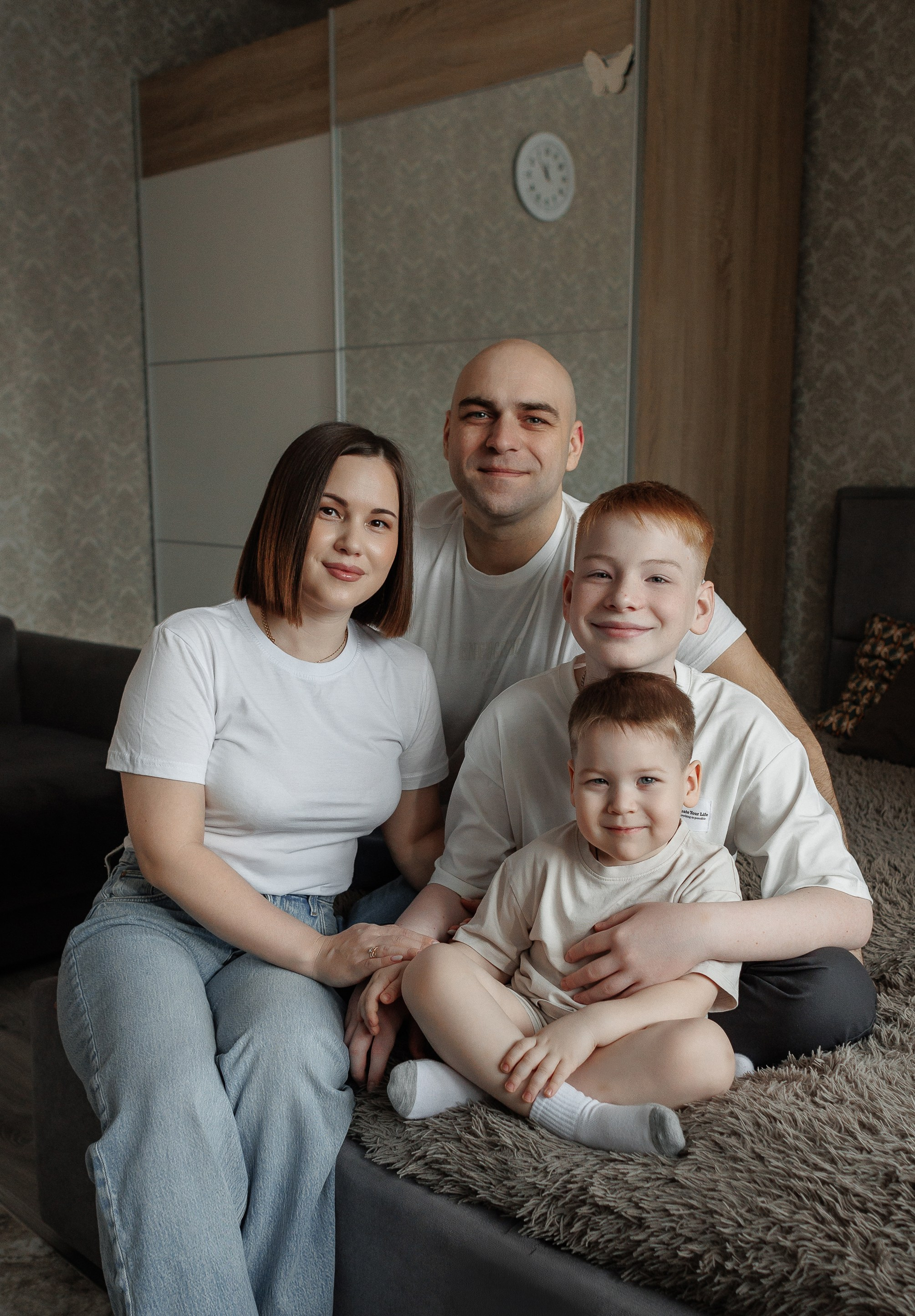 Ярослав, Анна, Даниил и Ярослав. Фотограф Татьяна Орлова