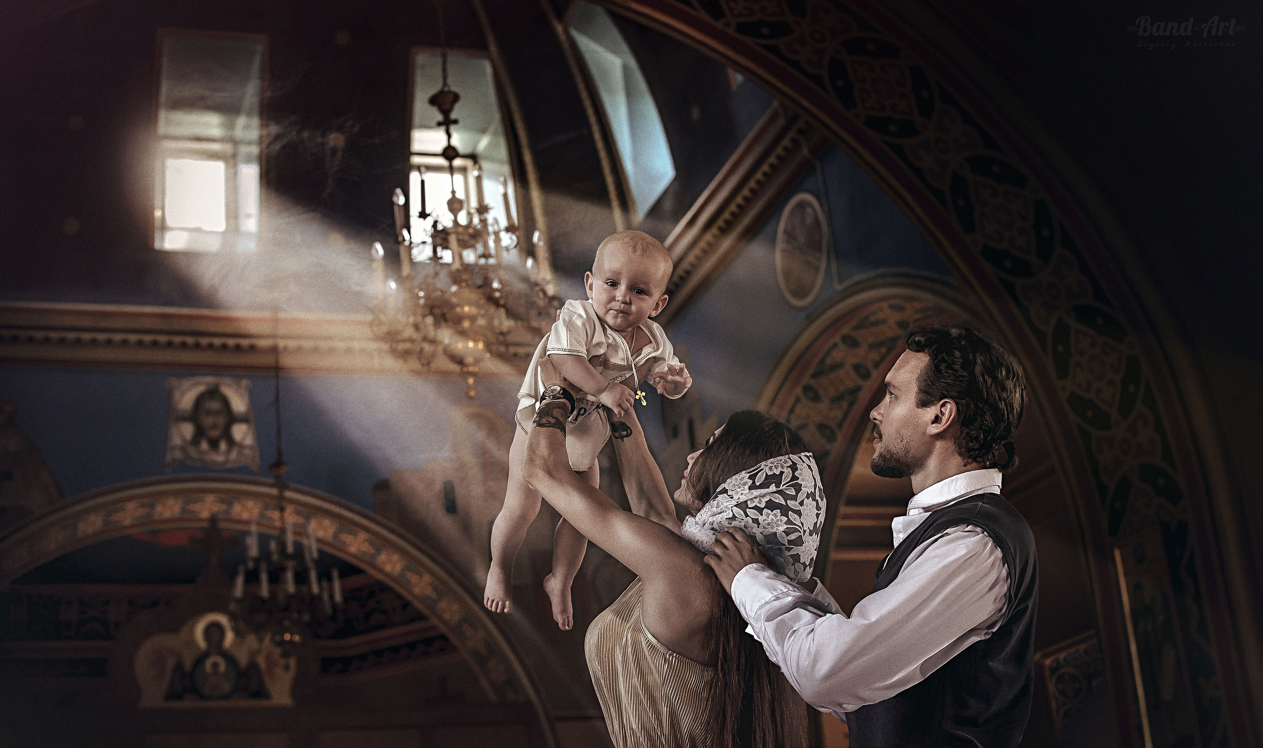 Сьемка Крестины в церкви