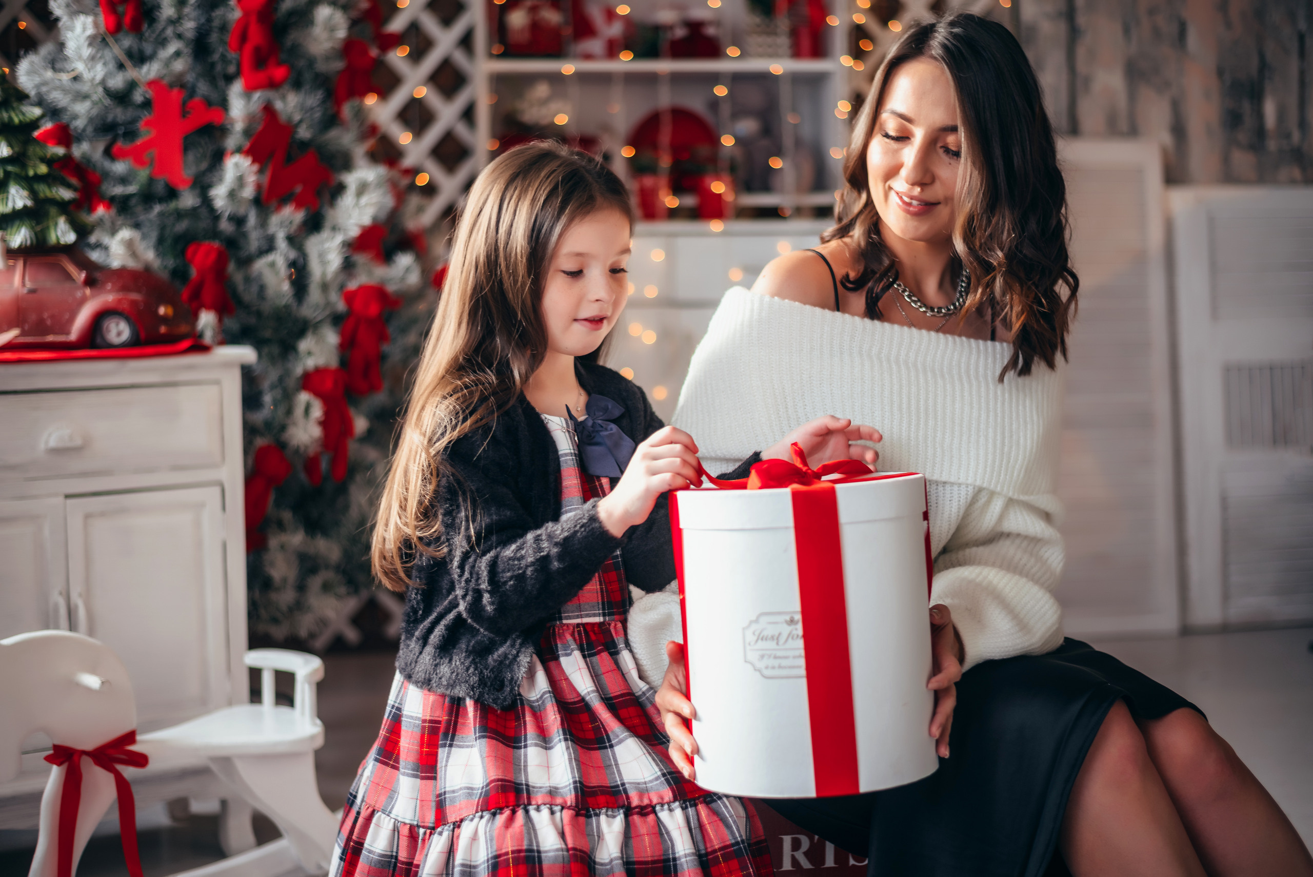 Новогодняя съёмка мамы и дочки. Свадебный и семейный фотограф в Симферополе Дарья Маркова
