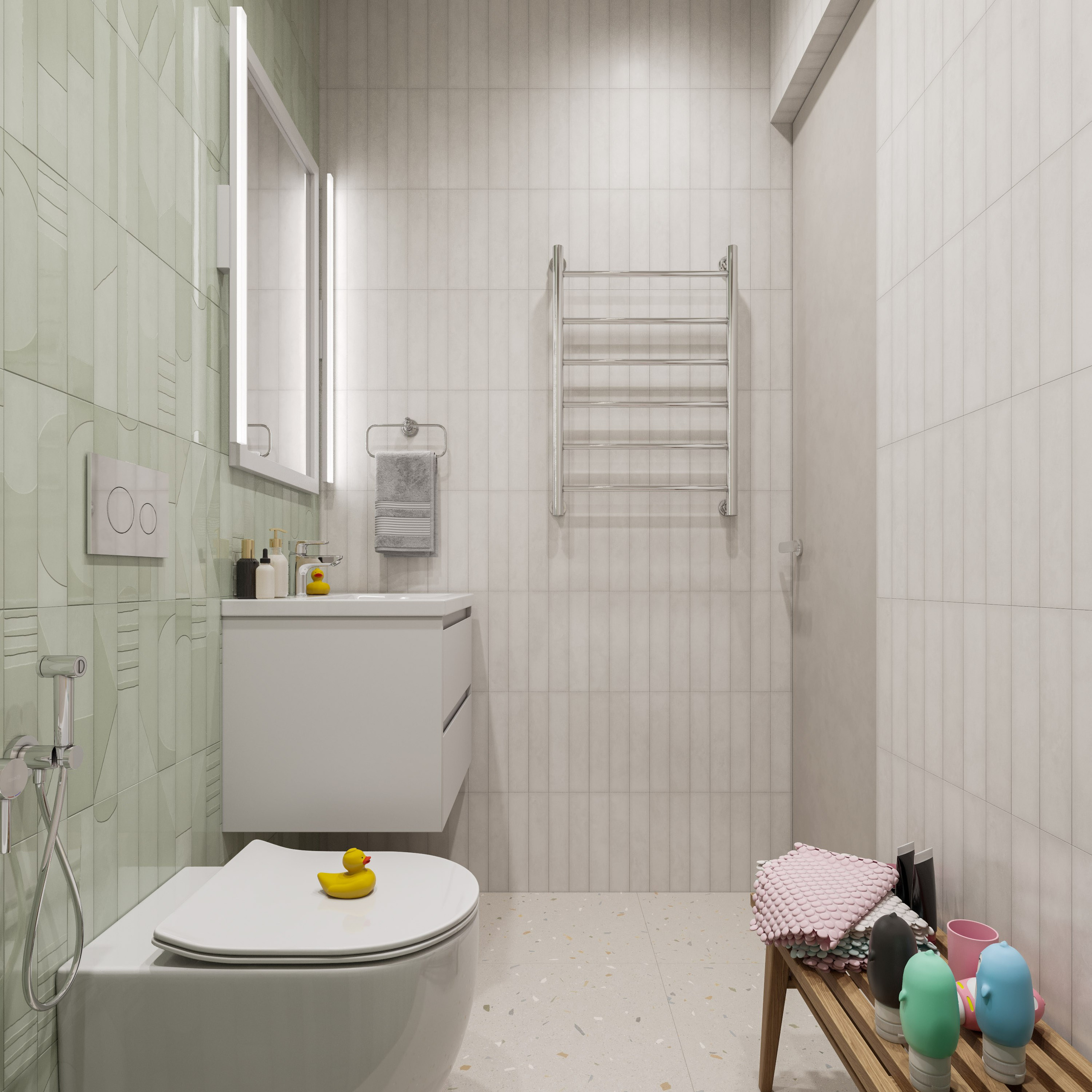 Пастельная Гамма в Минимализме: 3D Визуализации Интерьера Квартиры. Визуализатор интерьера в Москве | Брагин Кирилл