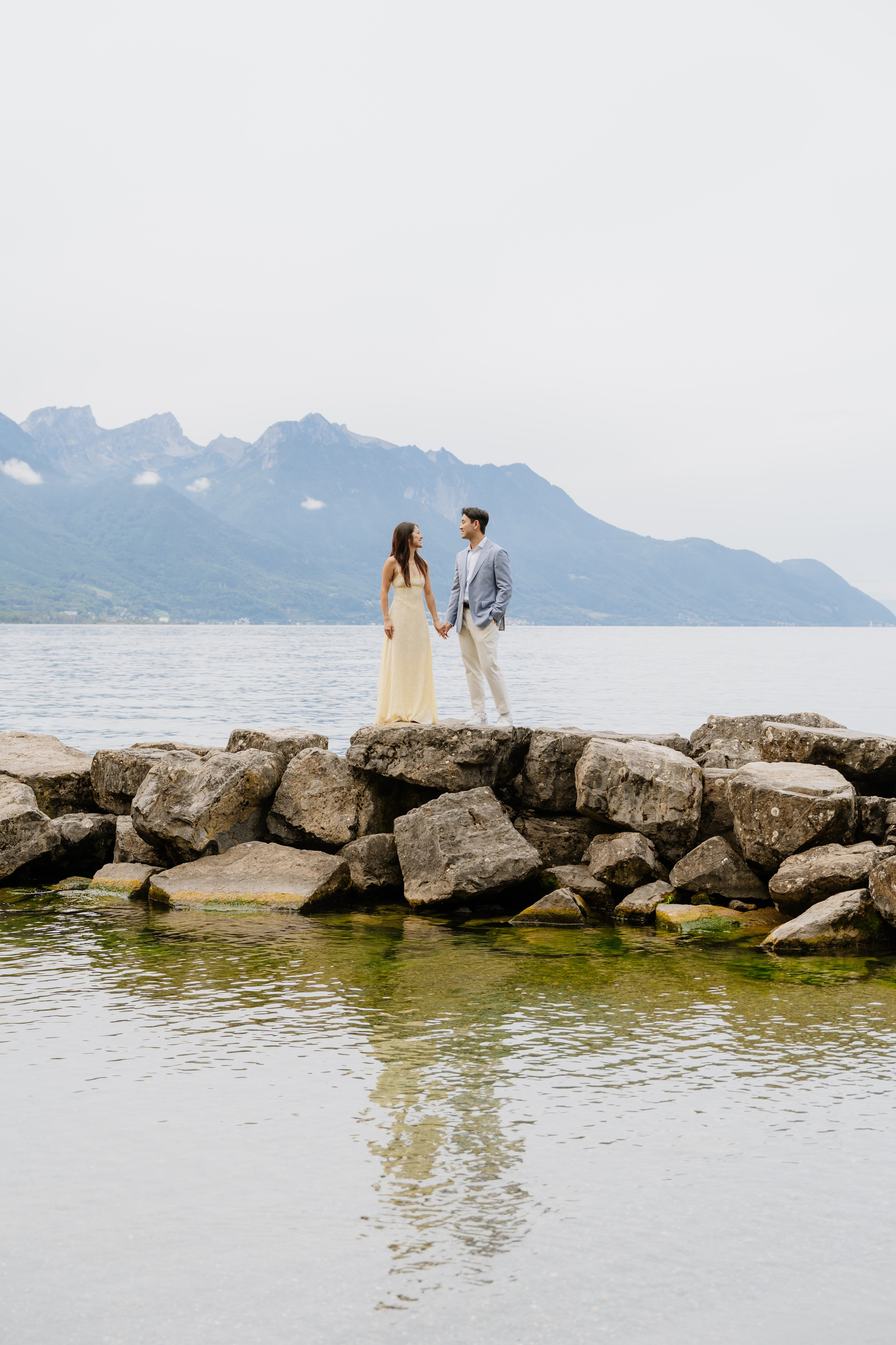 Kristi & Andy | Proposal Montreux. Professional Wedding Photographer Geneva & Romande Switzerland | Tanya Creator