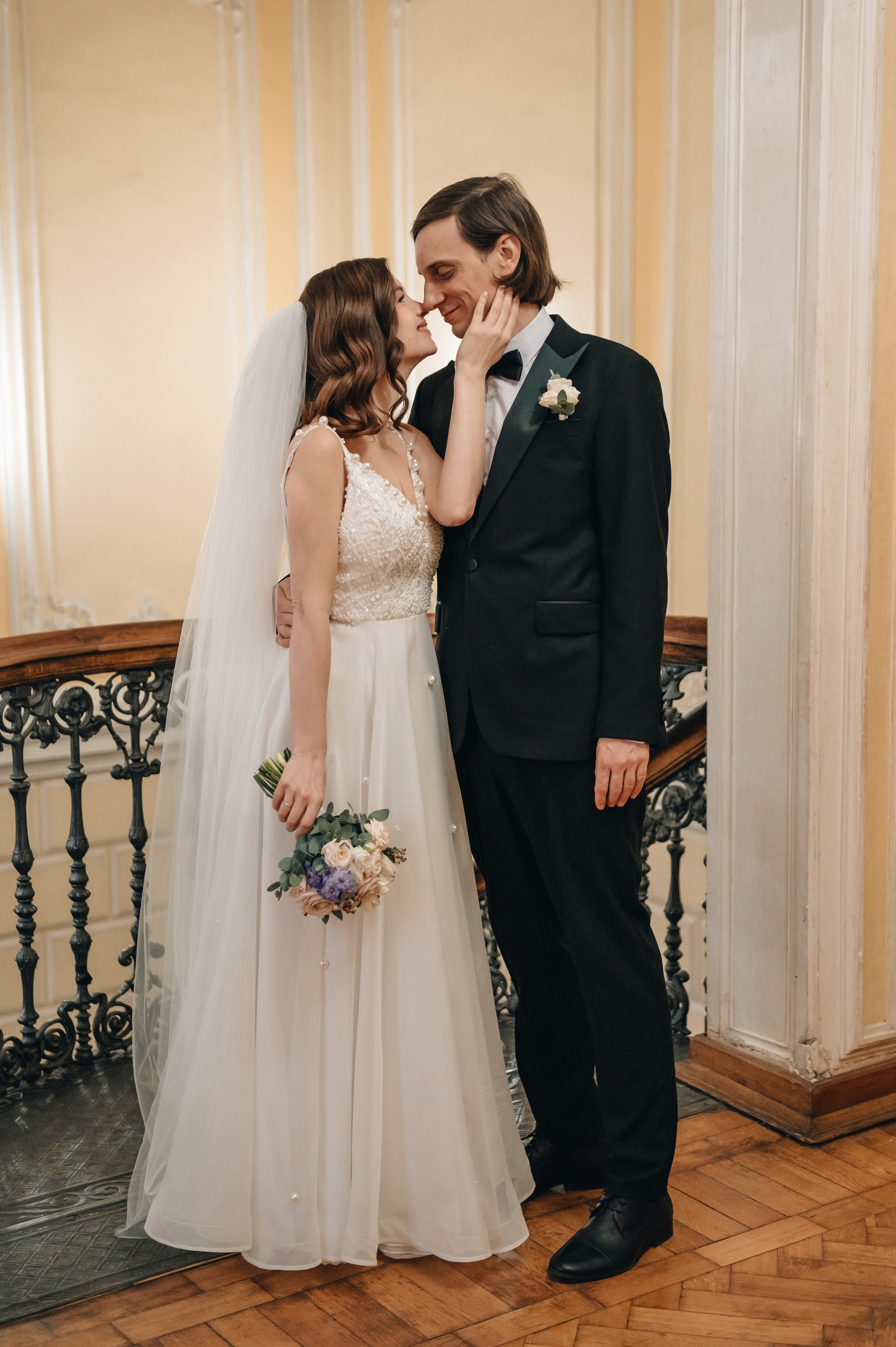 Свадебная фотосессия в библиотеке им. Пушкина. Портретный фотограф Москва Светлана Кашура