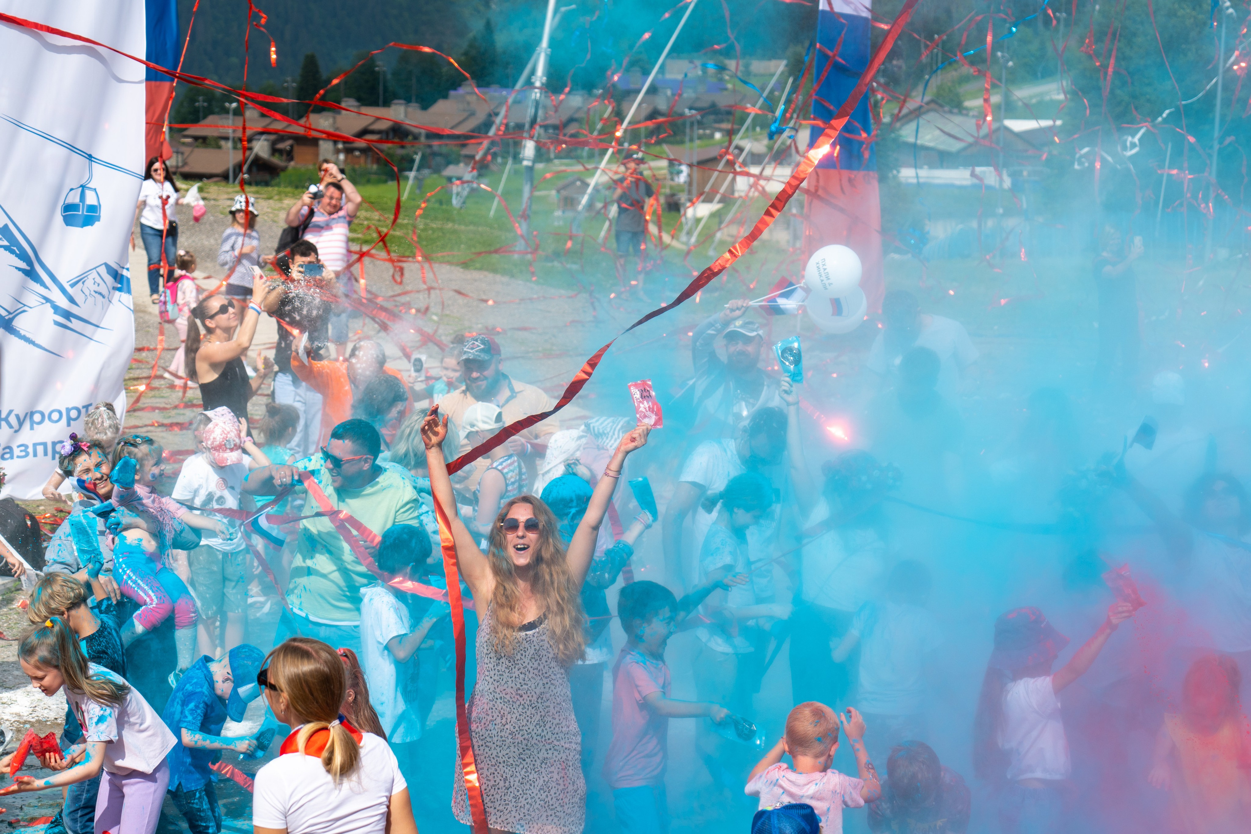 День России на курорте Газпром 2023. Репортажный фотограф в Красной Поляне и Сочи Павлюченко Екатерина