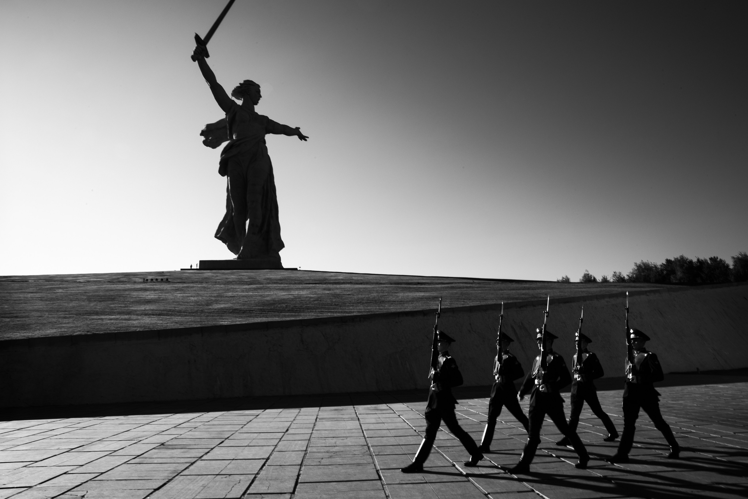 Смена караула на Мамаевом кургане. Свадебный, портретный фотограф в Волгограде Ермашова Дарья