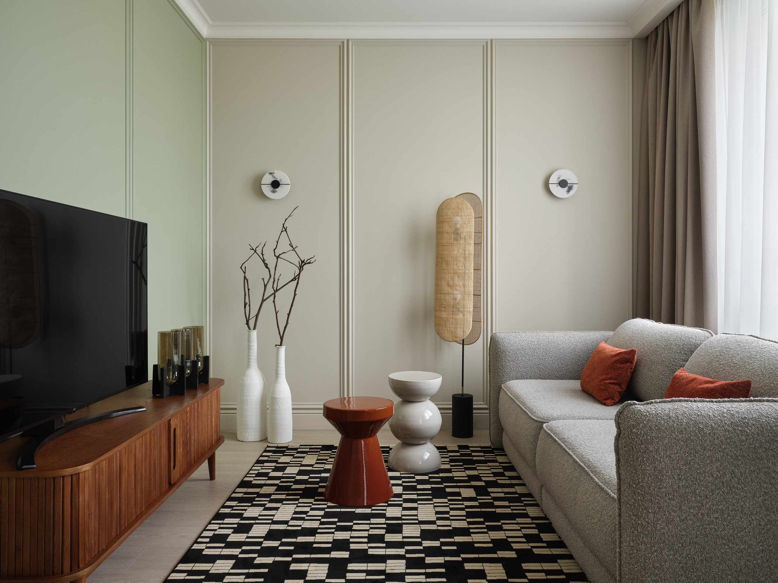 Лаконичный интерьер с акцентами. Фотограф Наталья Вершинина