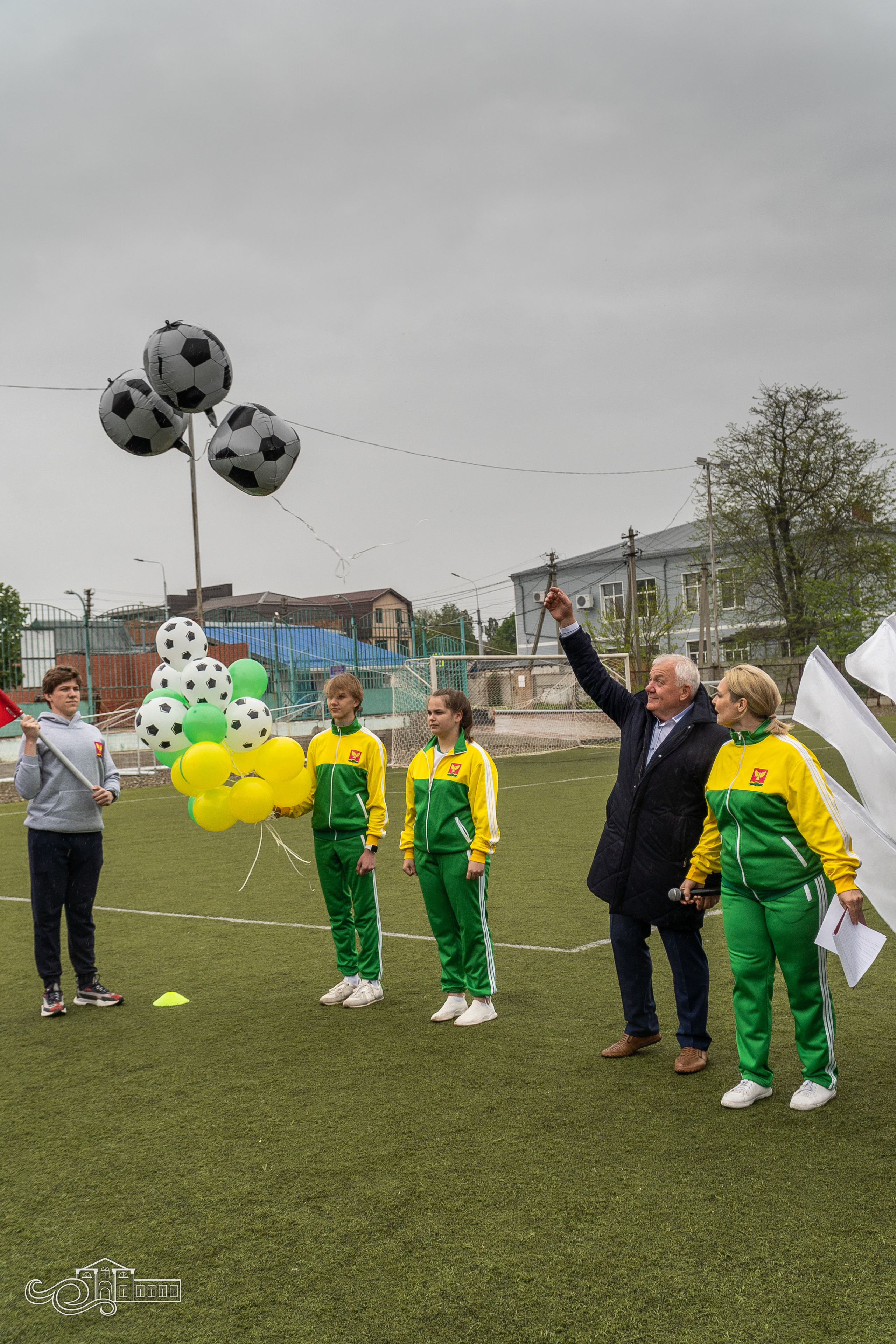 Открытие футбольного матча 1 тура Кубка губернатора Краснодарского края. Новотитаровский Дом культуры