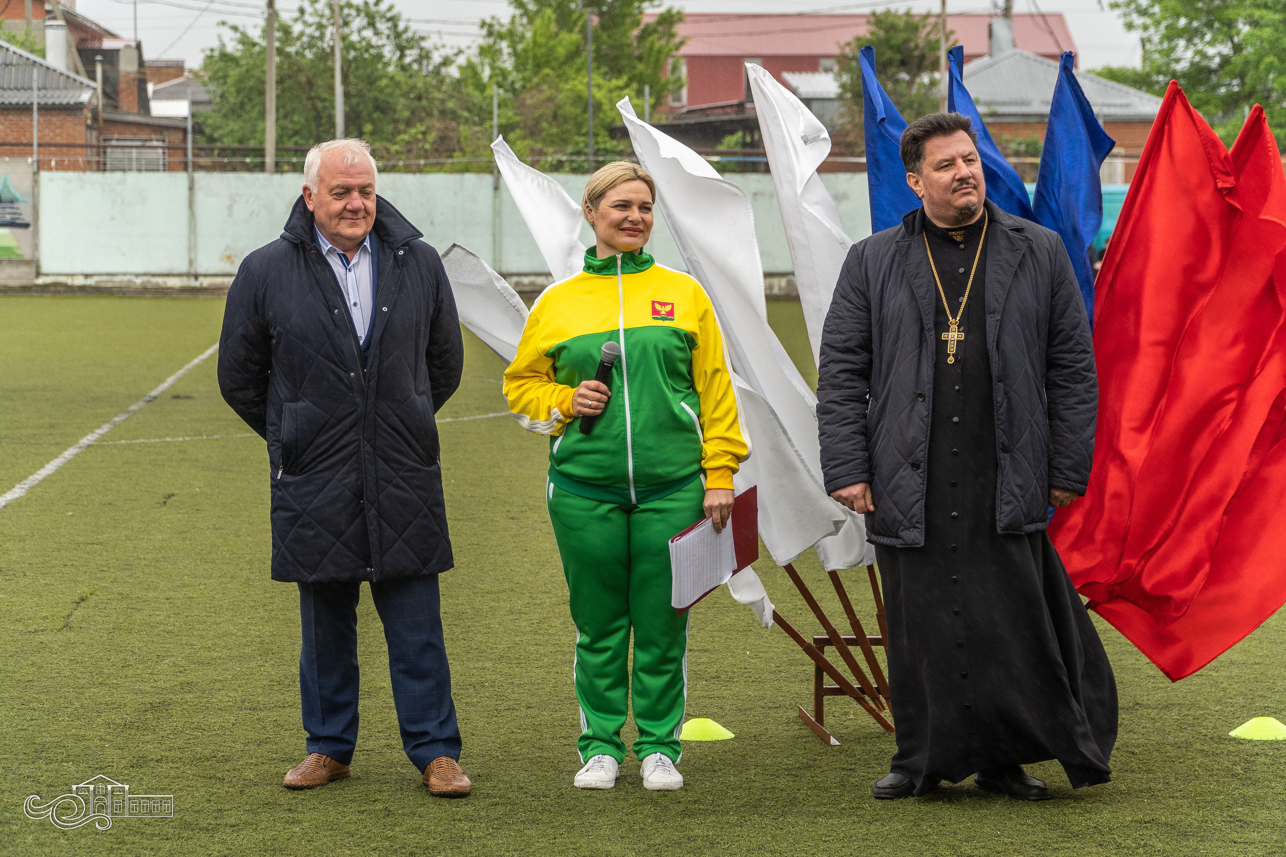 Открытие футбольного матча 1 тура Кубка губернатора Краснодарского края. Новотитаровский Дом культуры