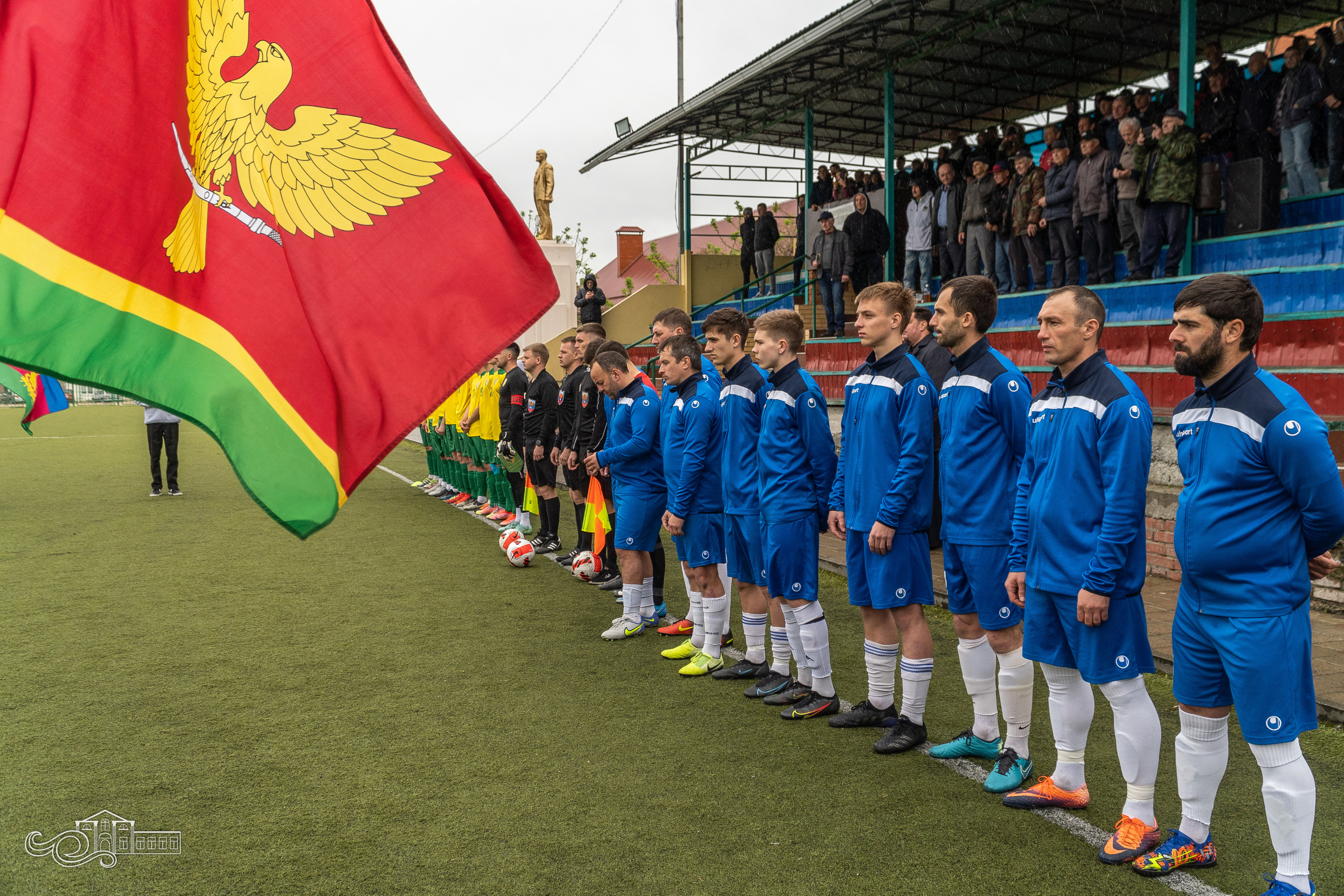 Открытие футбольного матча 1 тура Кубка губернатора Краснодарского края. Новотитаровский Дом культуры