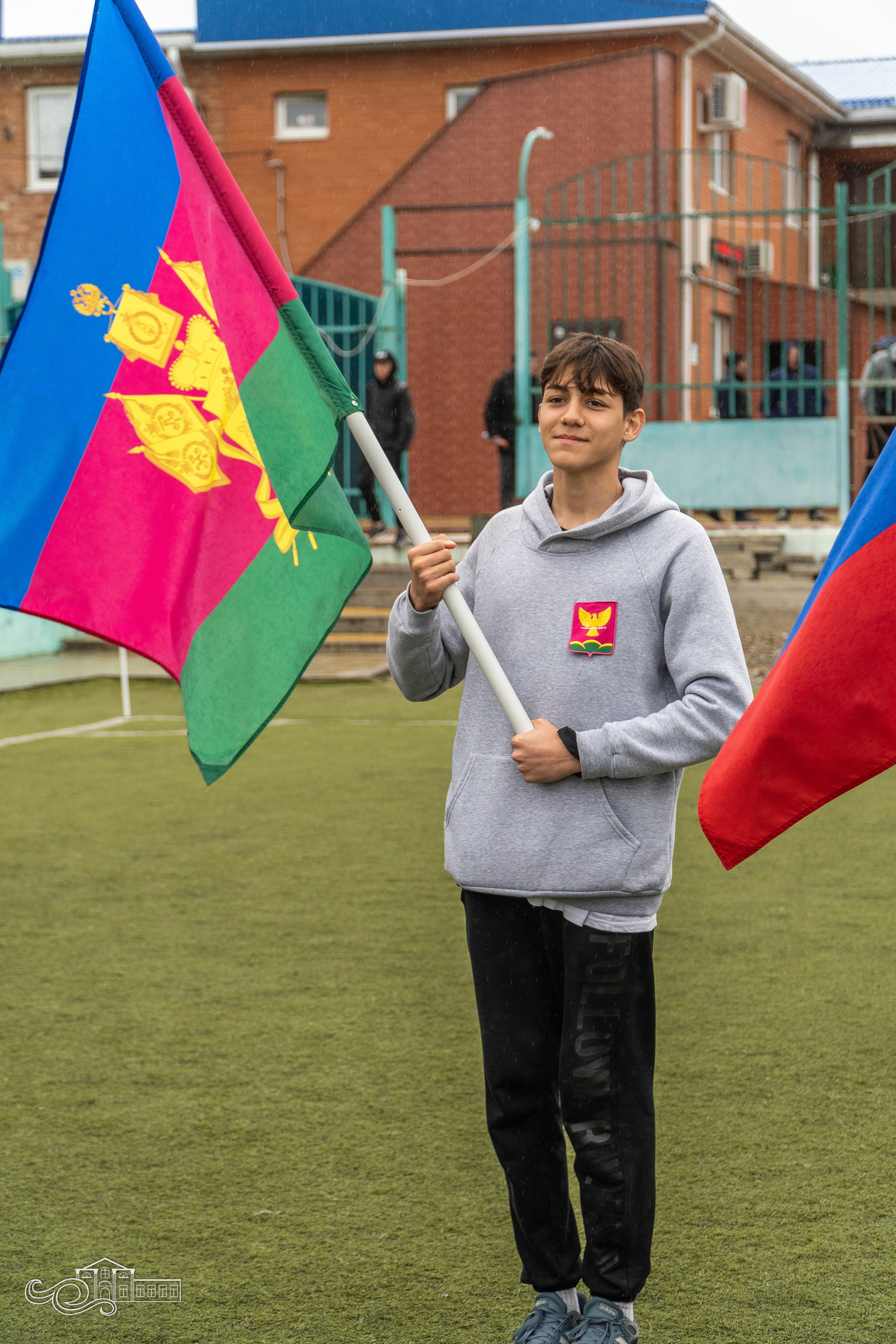 Открытие футбольного матча 1 тура Кубка губернатора Краснодарского края. Новотитаровский Дом культуры