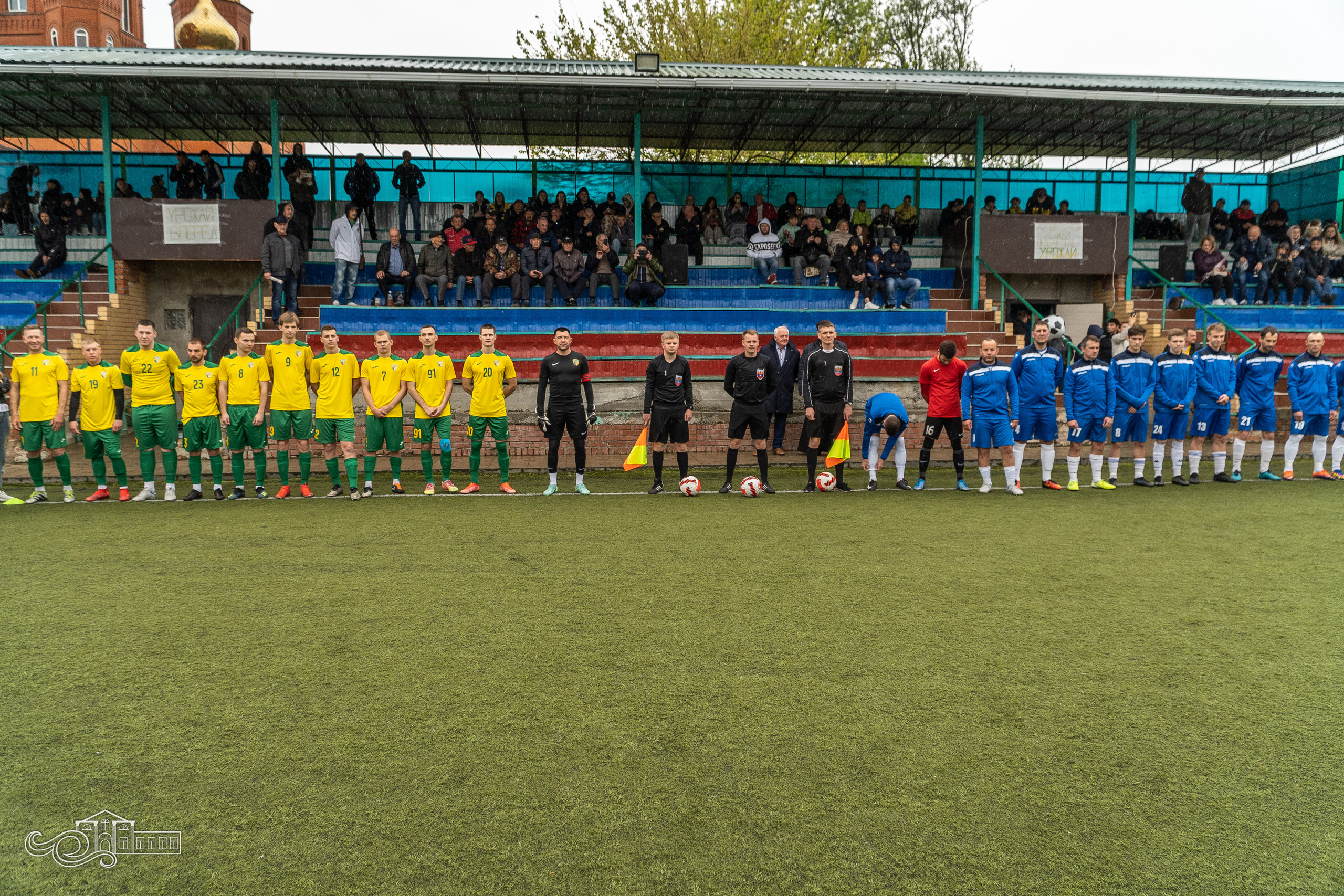 Открытие футбольного матча 1 тура Кубка губернатора Краснодарского края. Новотитаровский Дом культуры