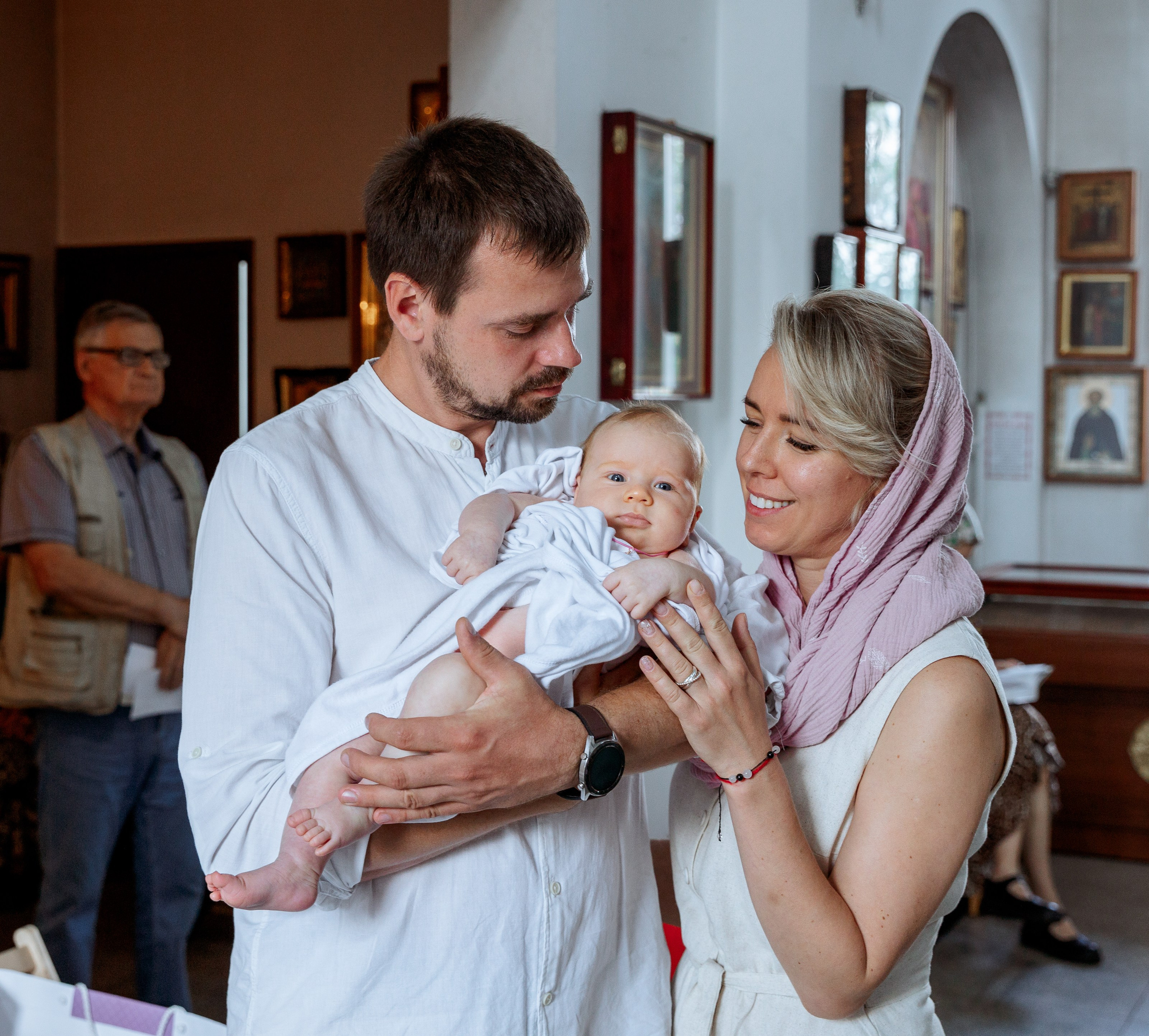 Крещение Сияны. Портретный и семейный фотограф в Москве Ирина Голубчина
