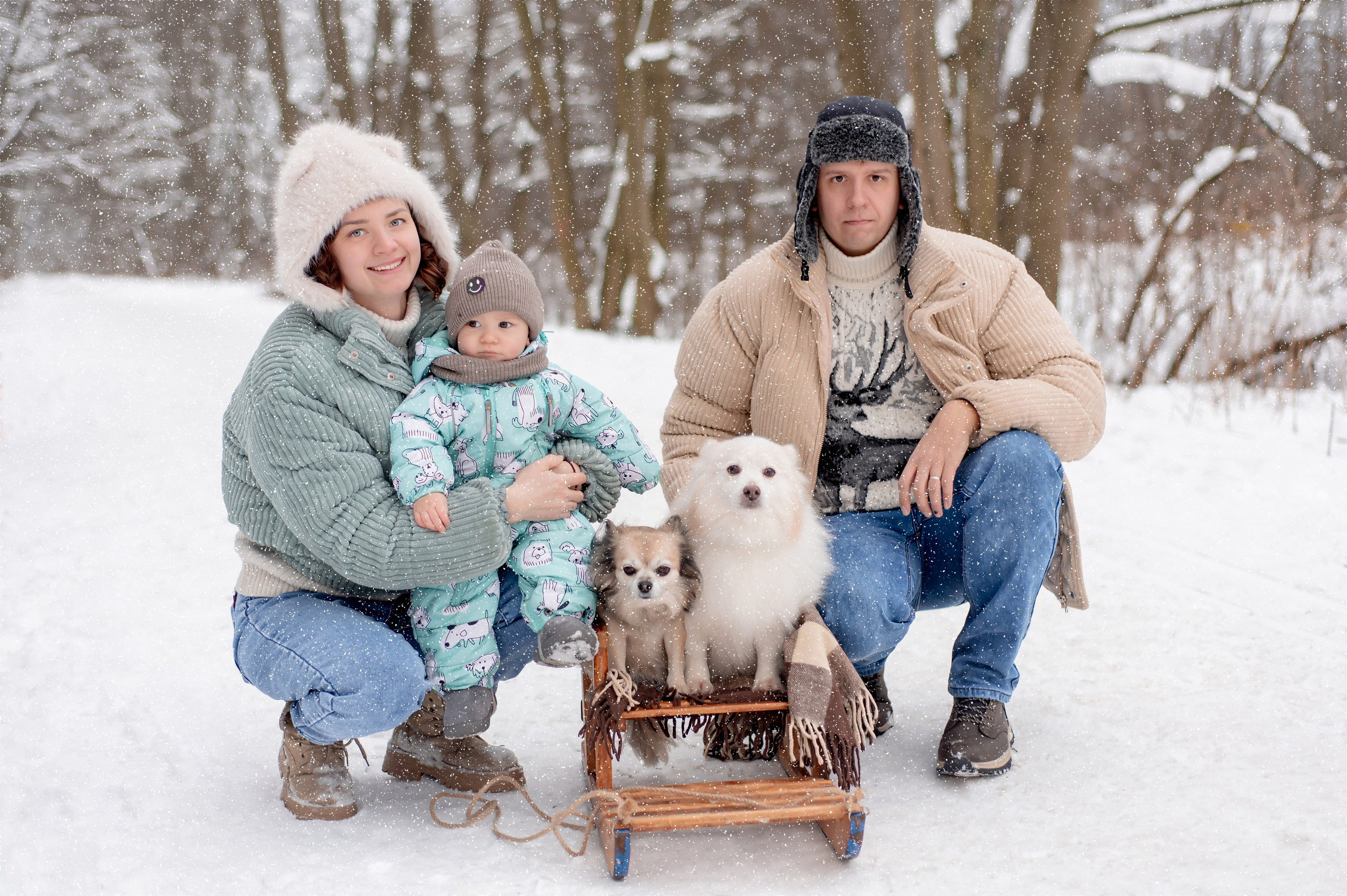 Светлана с семьей. Детский и семейный фотограф Эльмира Веселова
