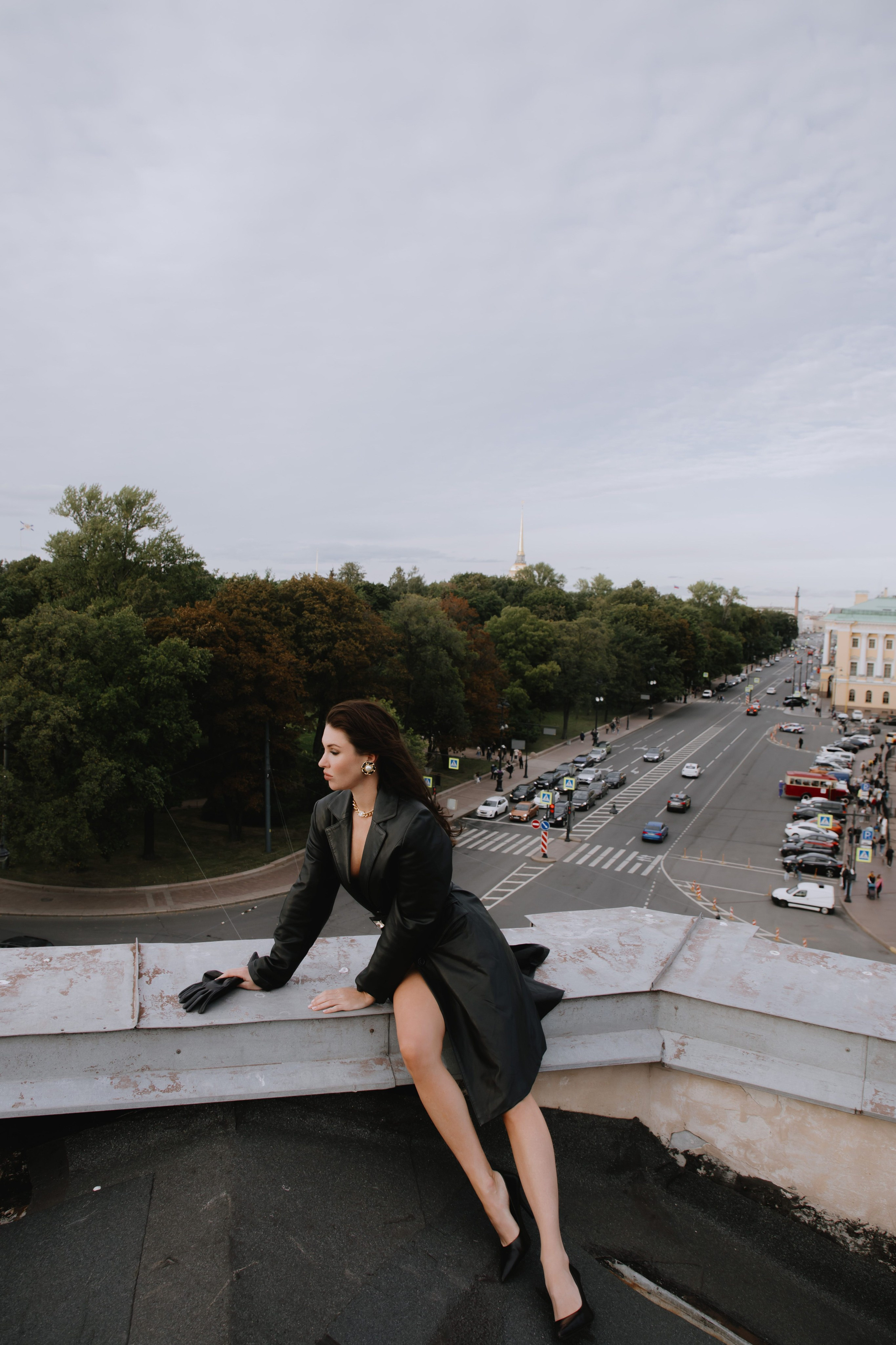 Вероника (съемка на крыше). Фотограф в Москве и Санкт-Петербурге Дарина