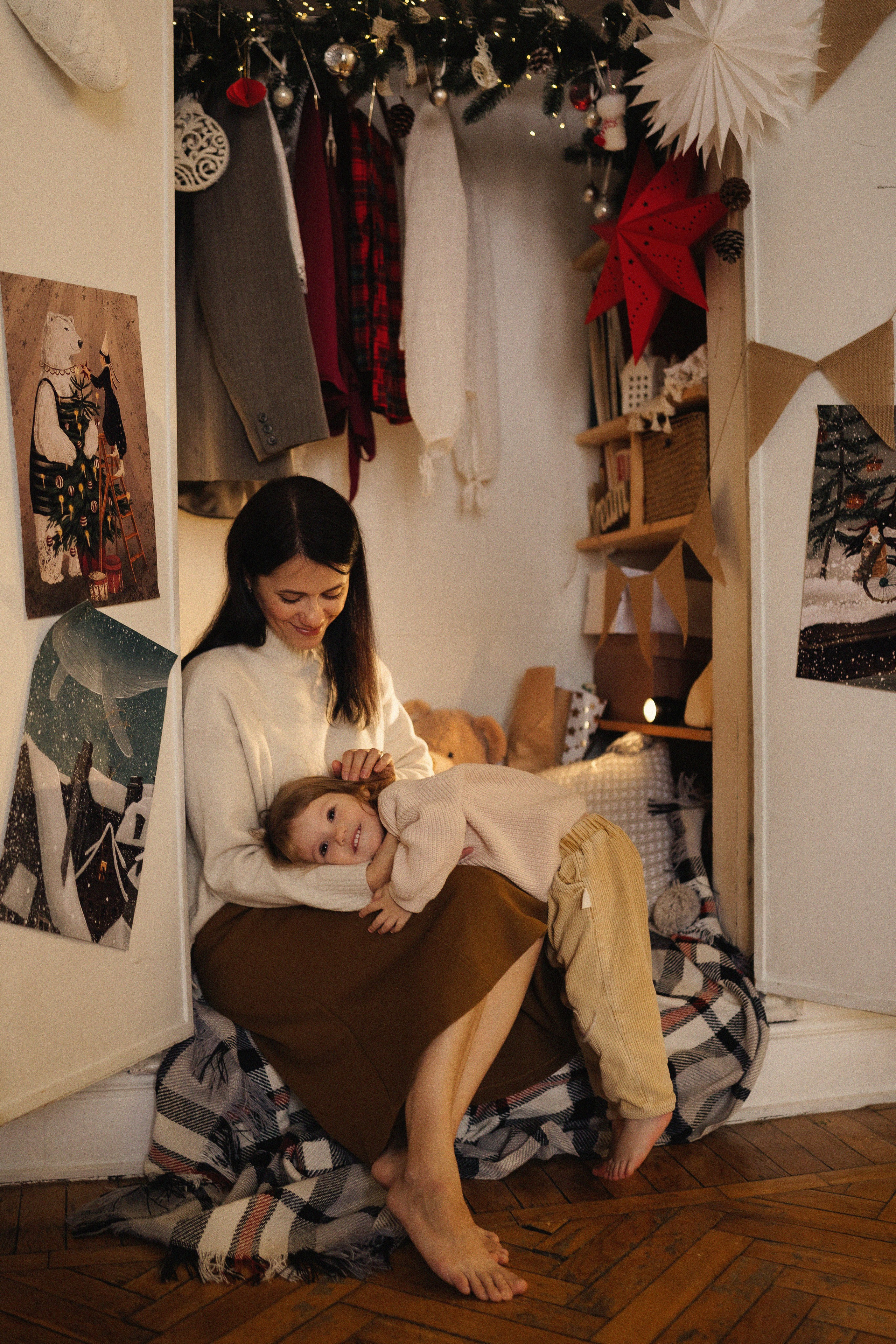 Домашняя фотосессия мама и дочка. Семейный фотограф в Москве Галина Гончар