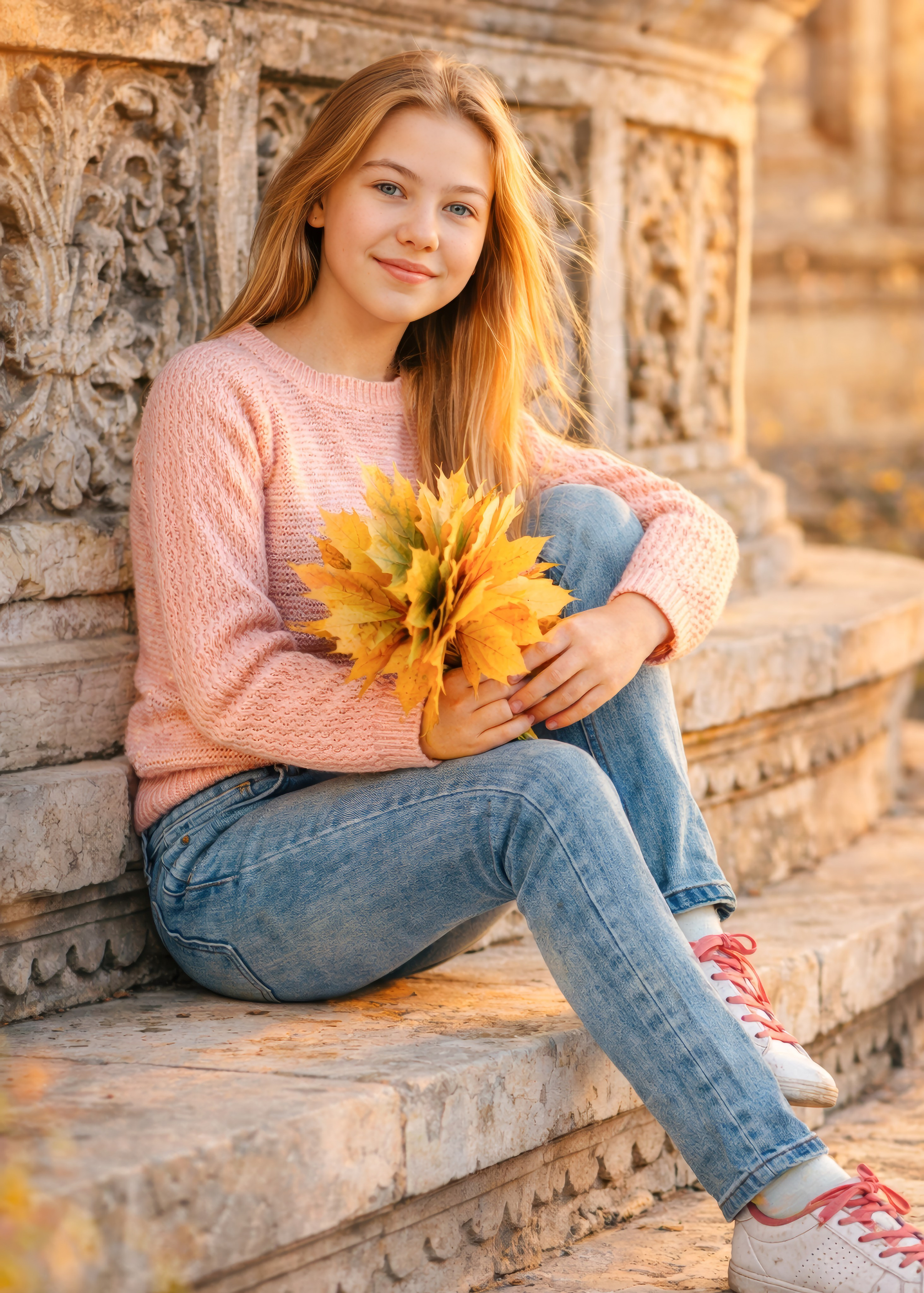 «Тёплая осень детства Арины». Семейный и детский фотограф в Москве Юлия