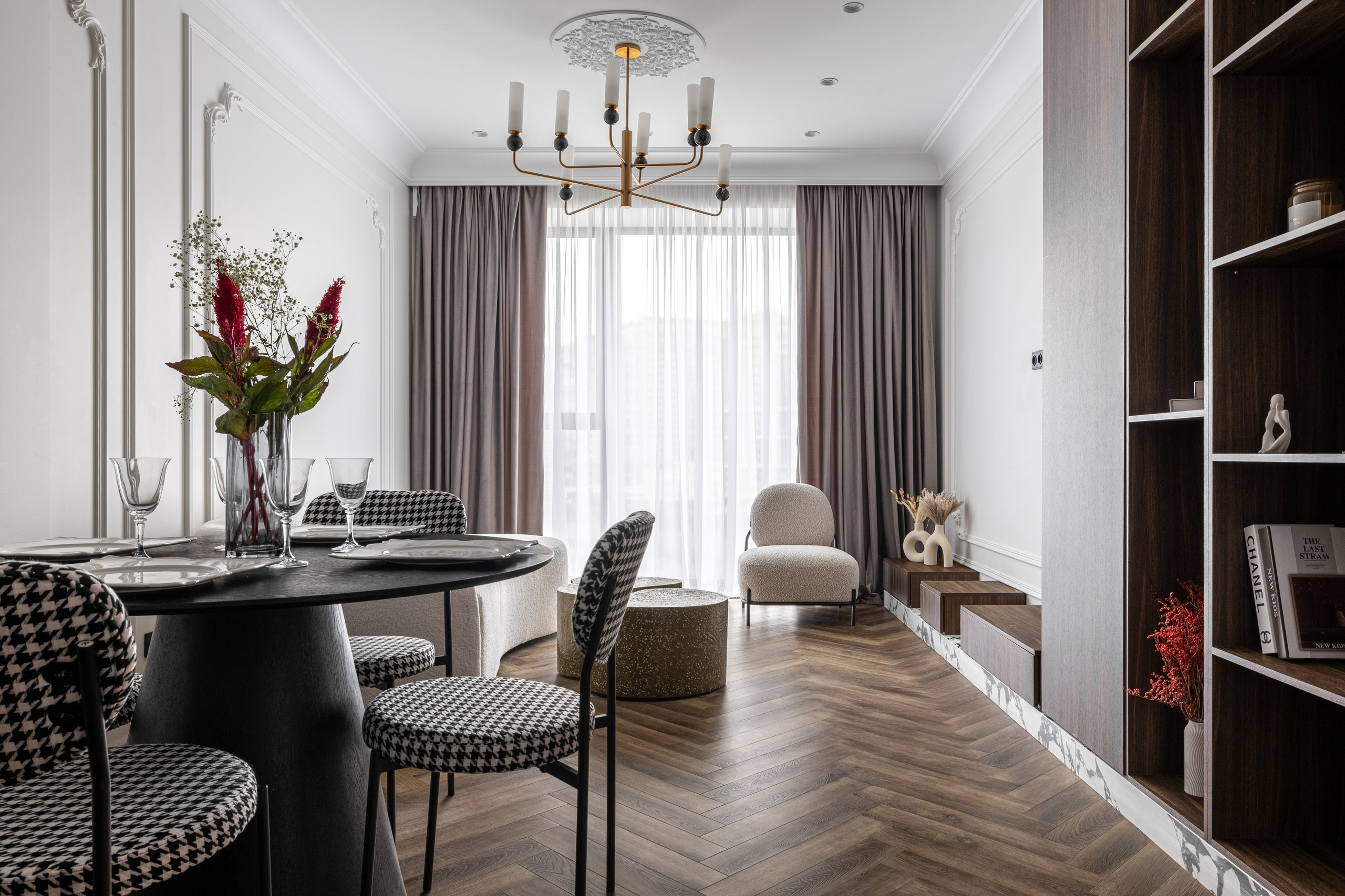 Неоклассика с винными акцентами. ЖК «Will Towers». Veselinskiy| Интерьерный фотограф | Москва