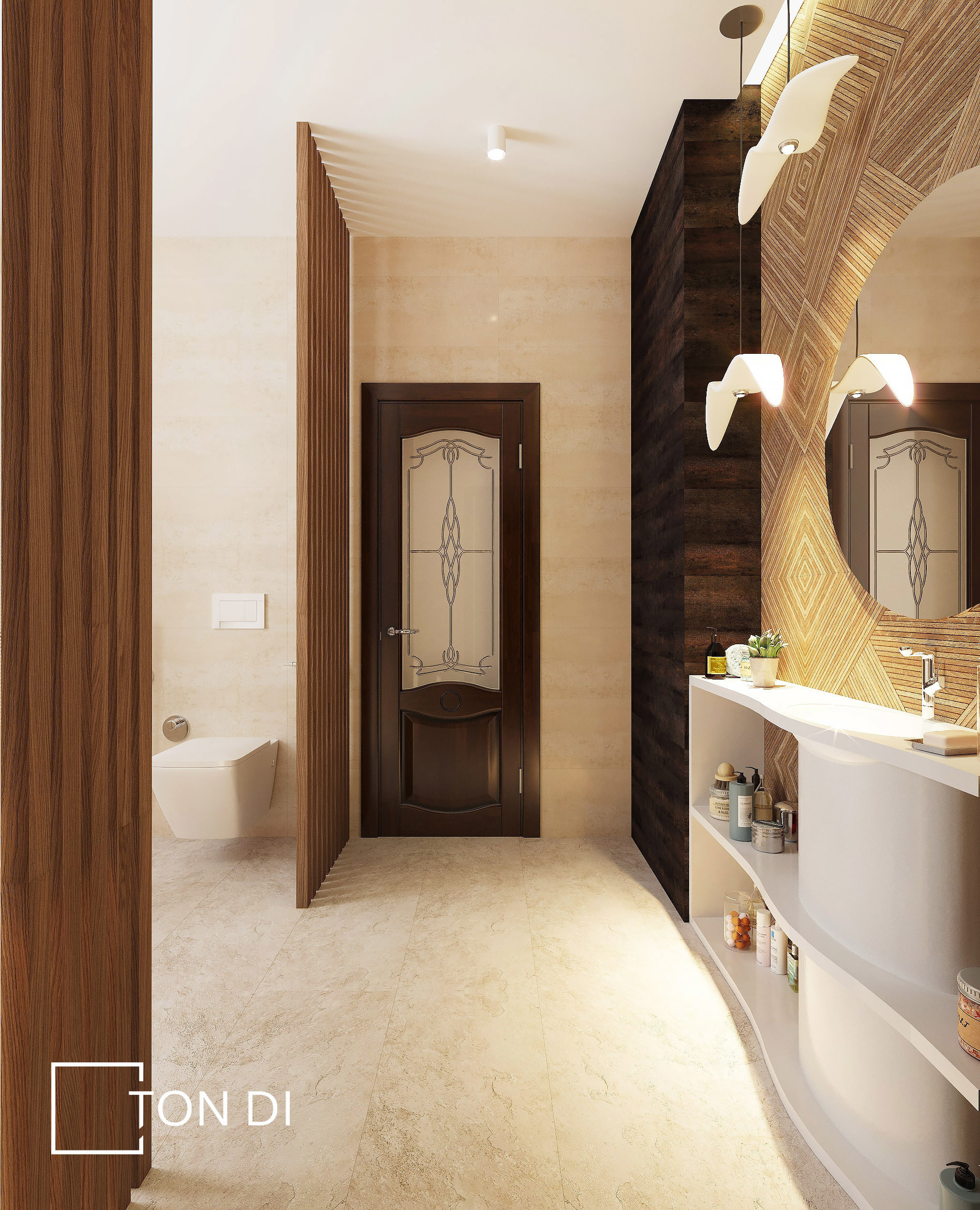 Дизайн-проект ванных комнат для семейной пары М&М г. Краснодар. Дизайнер интерьера квартир и частных домов