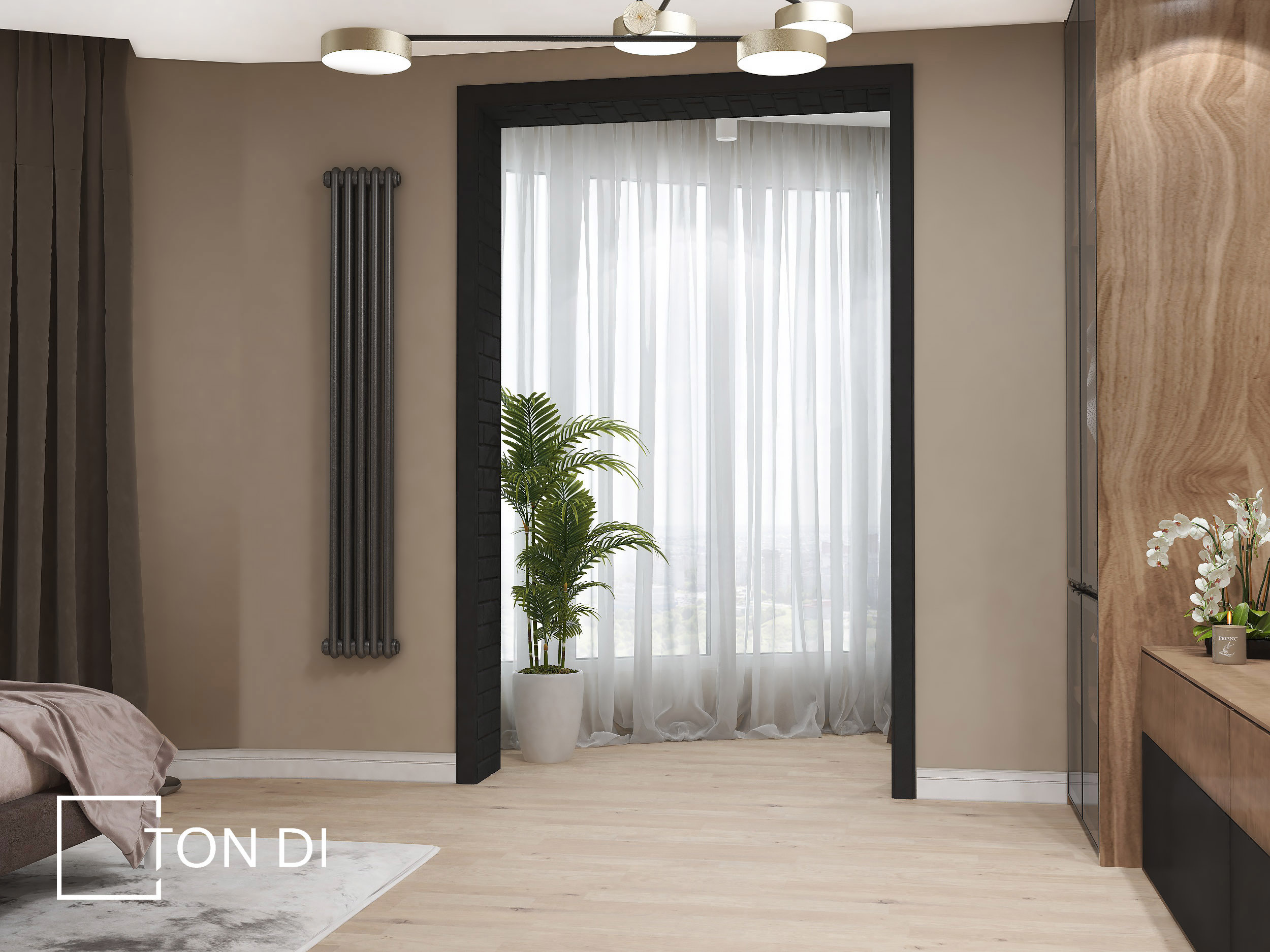 Спальня для молодой пары г. Краснодар. Дизайнер интерьера квартир и частных домов