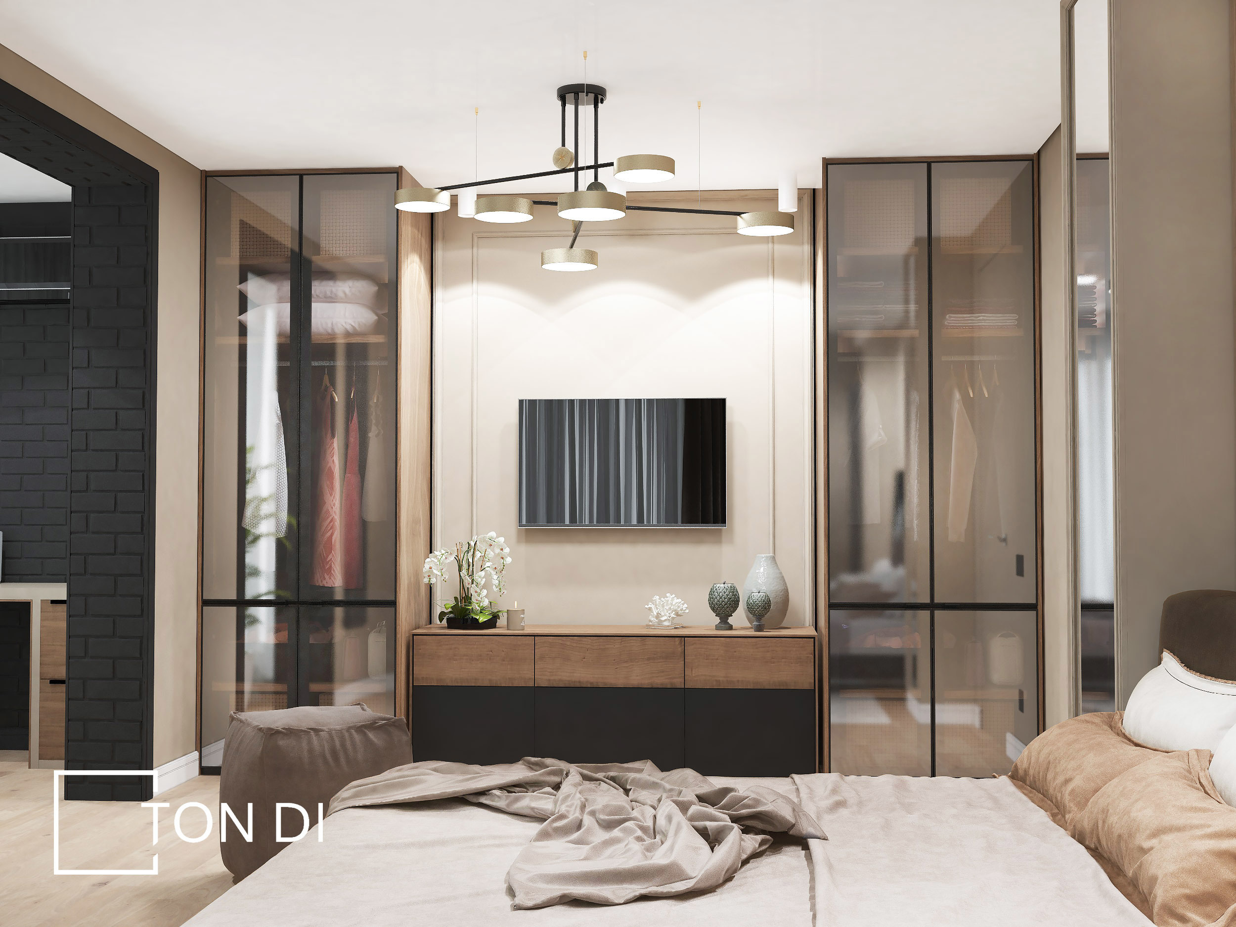 Спальня для молодой пары г. Краснодар. Дизайнер интерьера квартир и частных домов