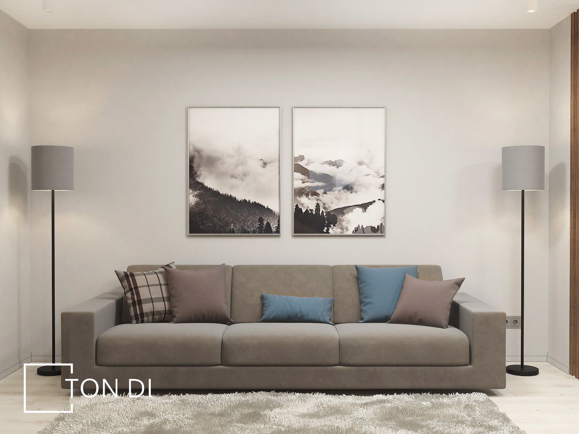 Двухкомнатная квартира г. Гатчина. Дизайнер интерьера квартир и частных домов