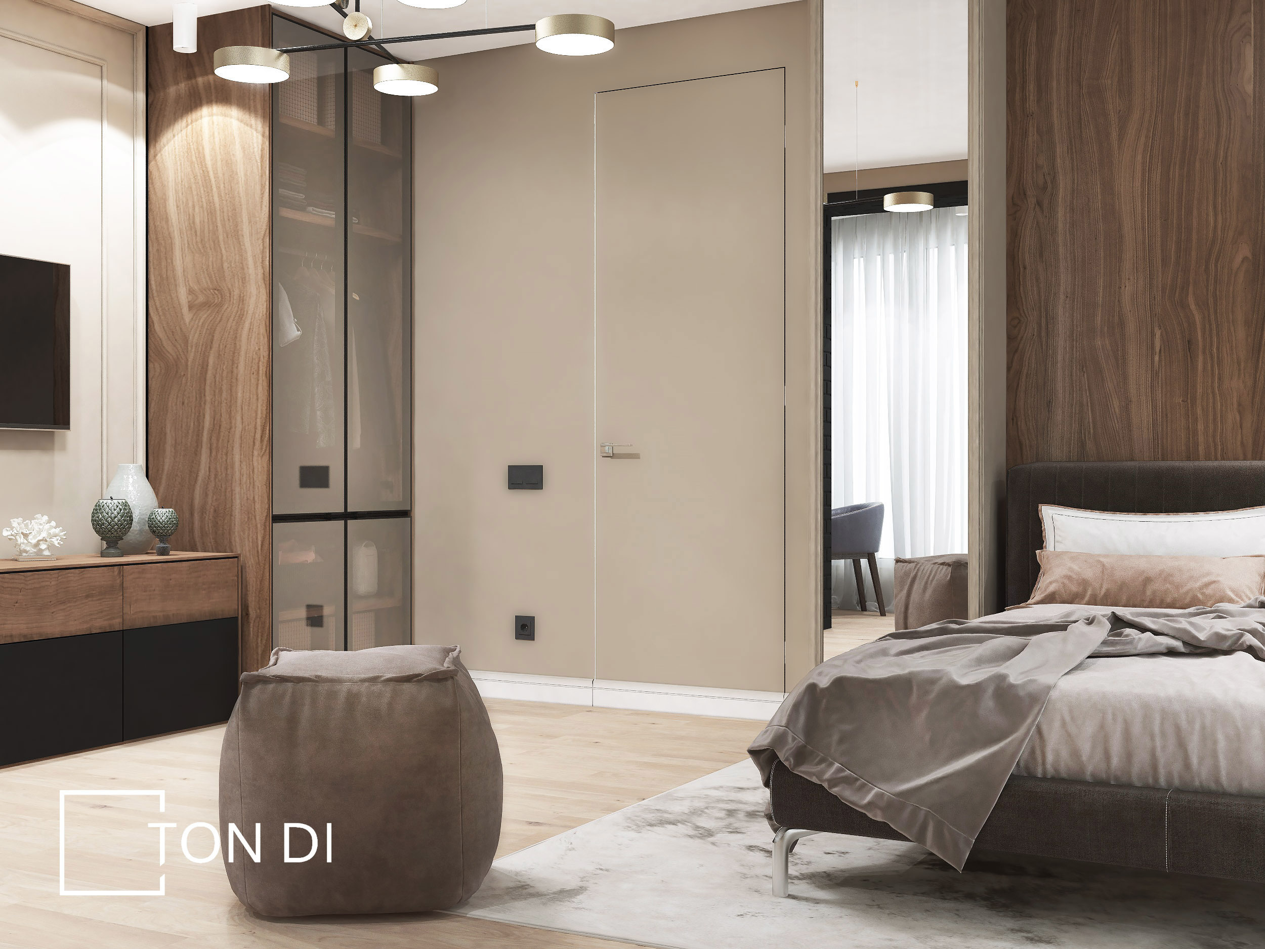 Спальня для молодой пары г. Краснодар. Дизайнер интерьера квартир и частных домов