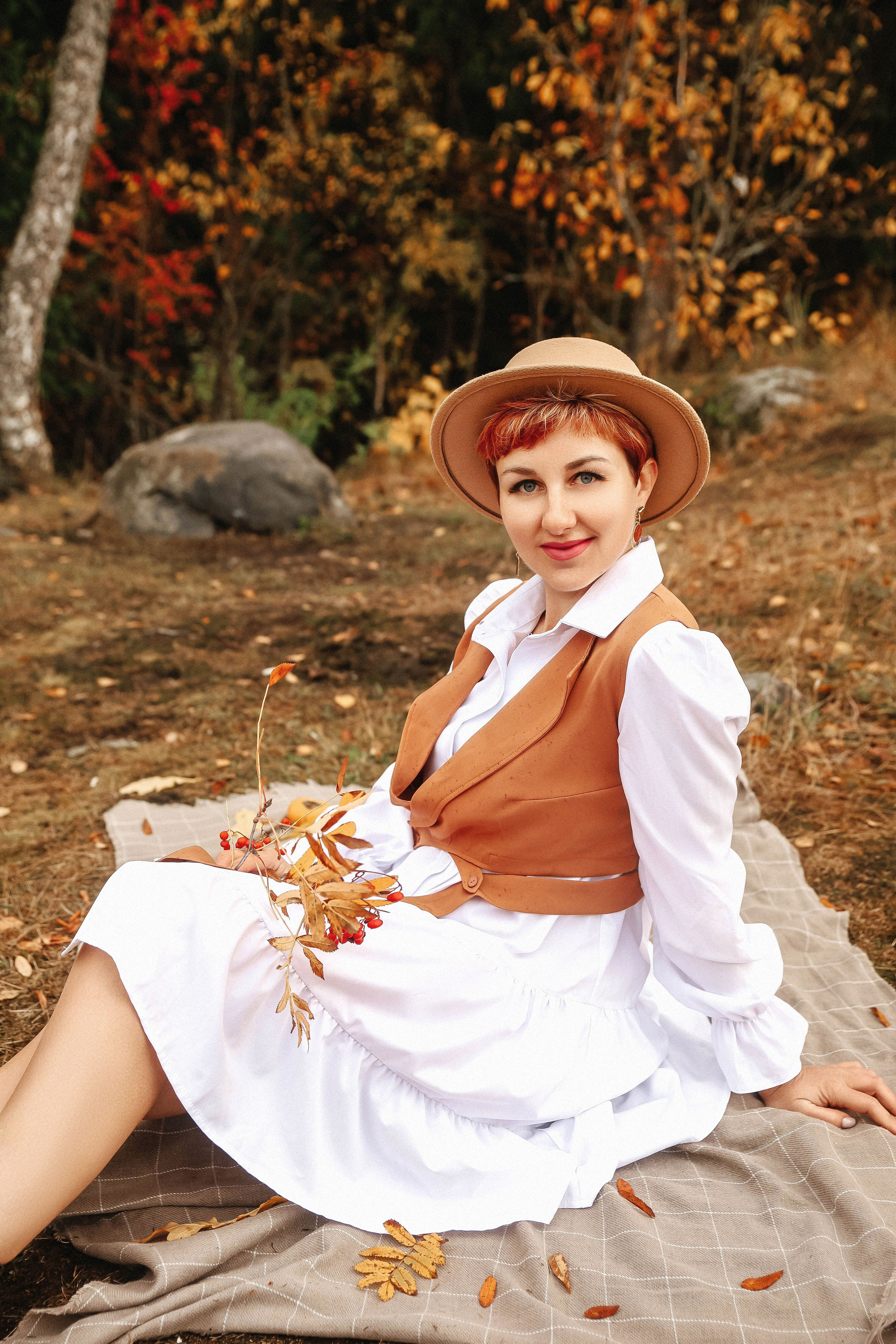 Женская осенняя фотосессия в Москве. Свадебный и семейный фотограф в Москве