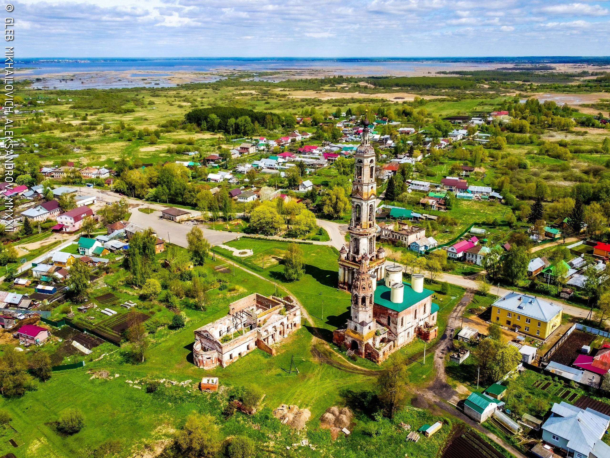 Поречье-Рыбное. Храмовый комплекс. Церковь Никиты мученика с колокольней и церковь Петра и Павла. Зодчество