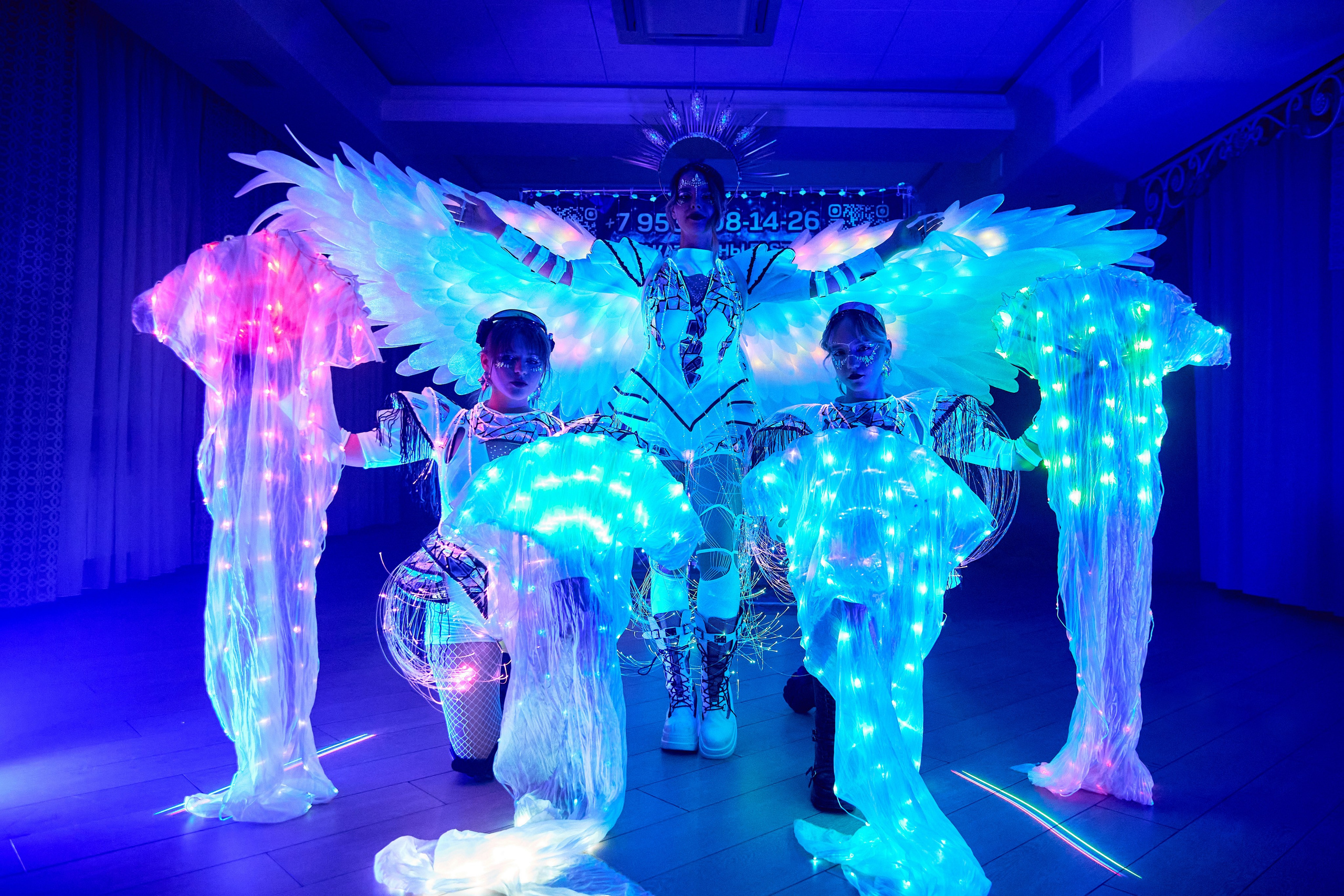 Лазерное шоу. Фотограф Александр Казин