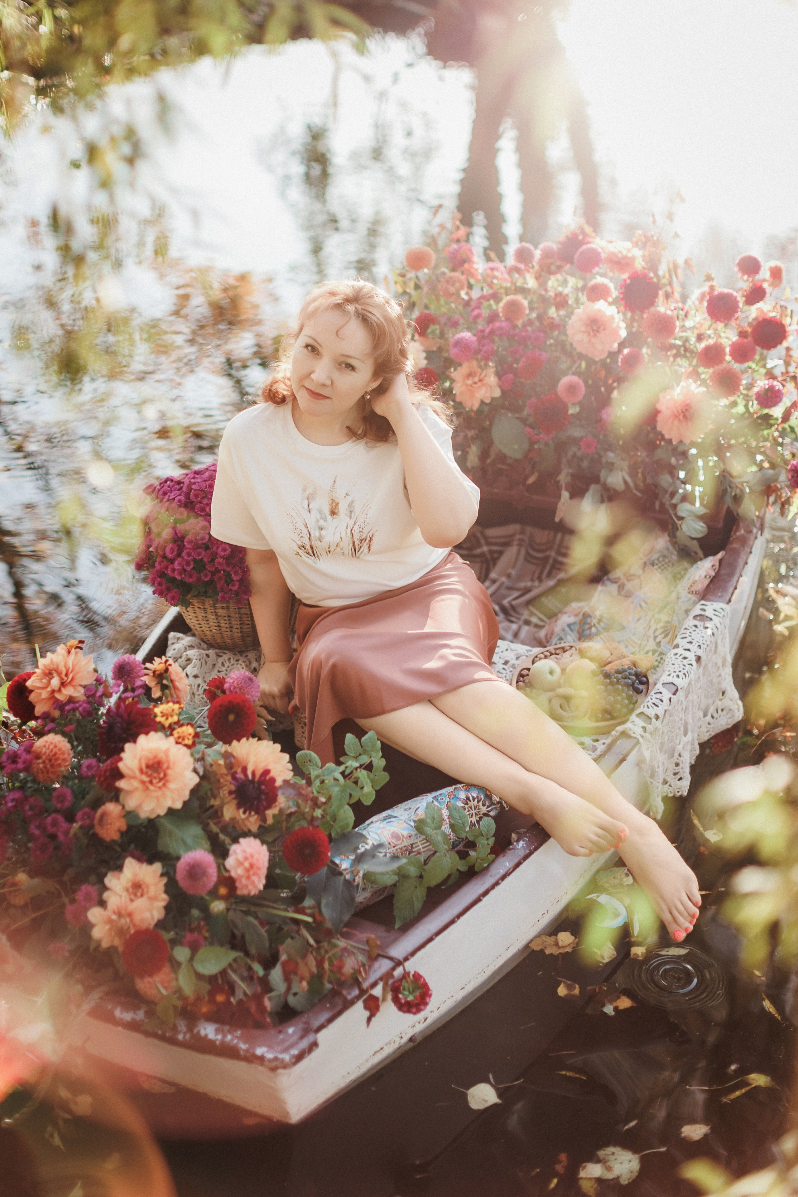 Фотопроект «Лодка в цветах». Свадебный, семейный и детский фотограф в городе Партизанск, Находка