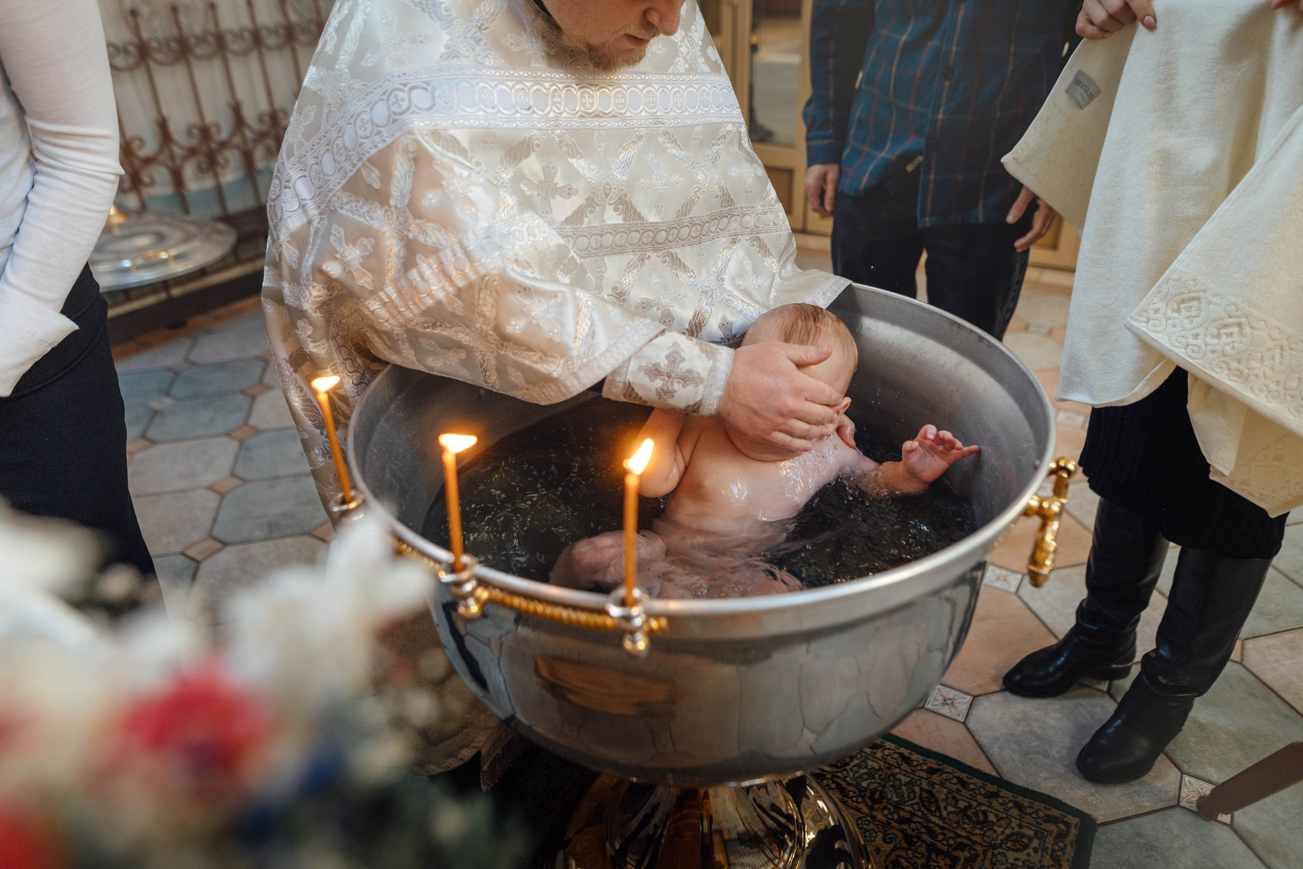 Крещение Александра, храм Иова Многострадального (Дом Милосердия), Минск, январь 2026