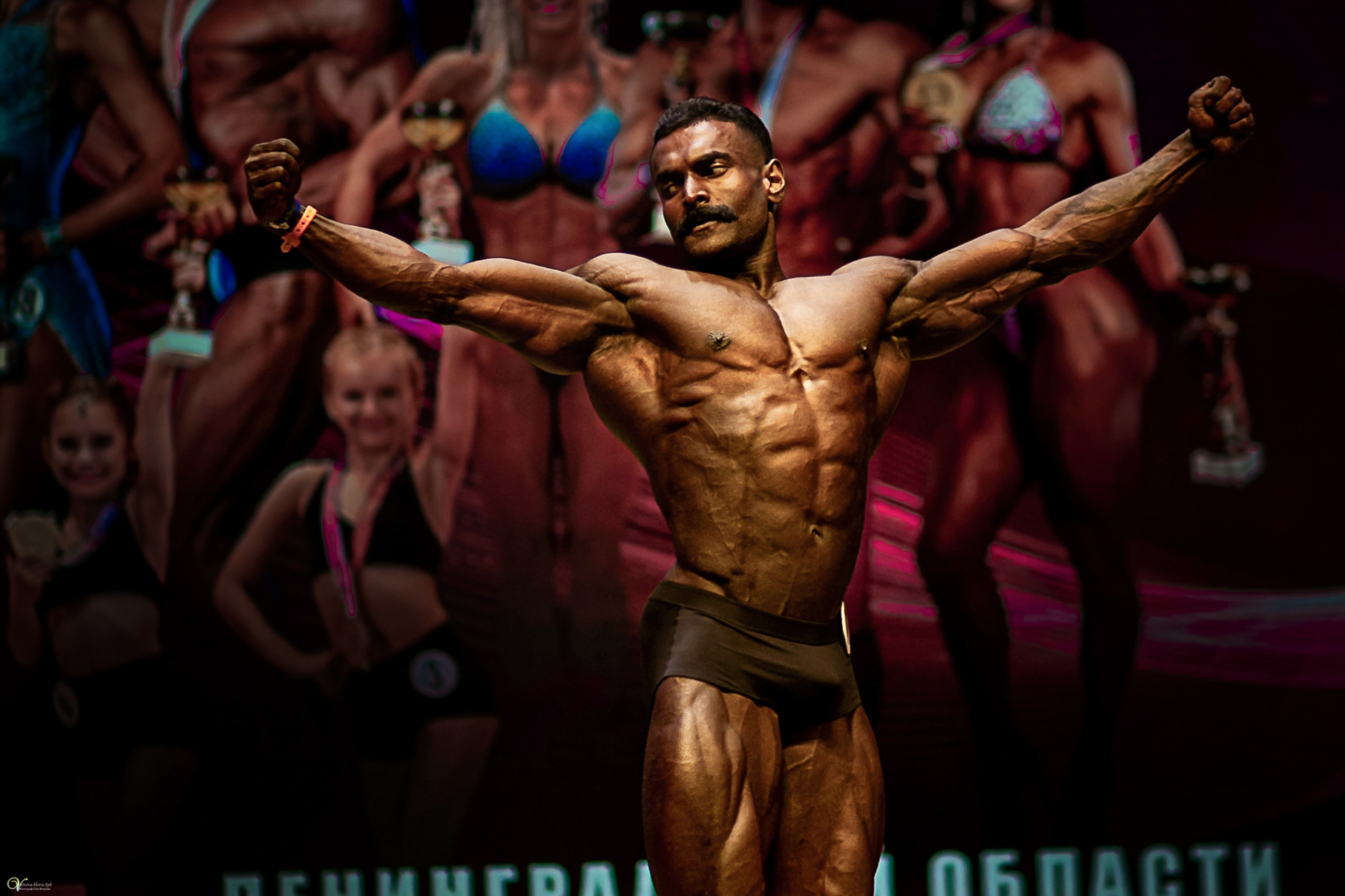 Чемпионат по бодибилдингу 2025. Фотограф женский и мужской портрет Санкт-Петербург