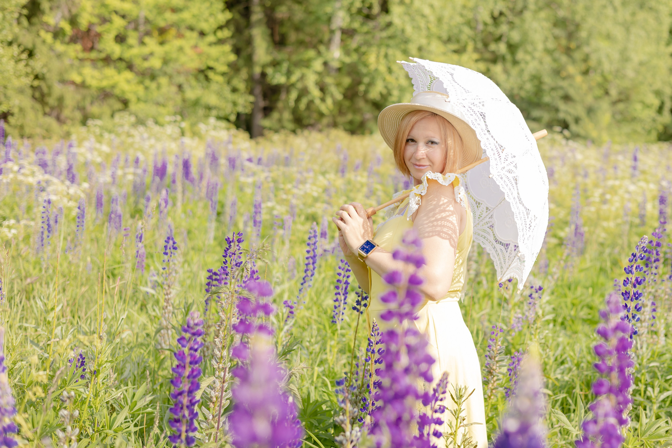 Фотосъемка в люпинах